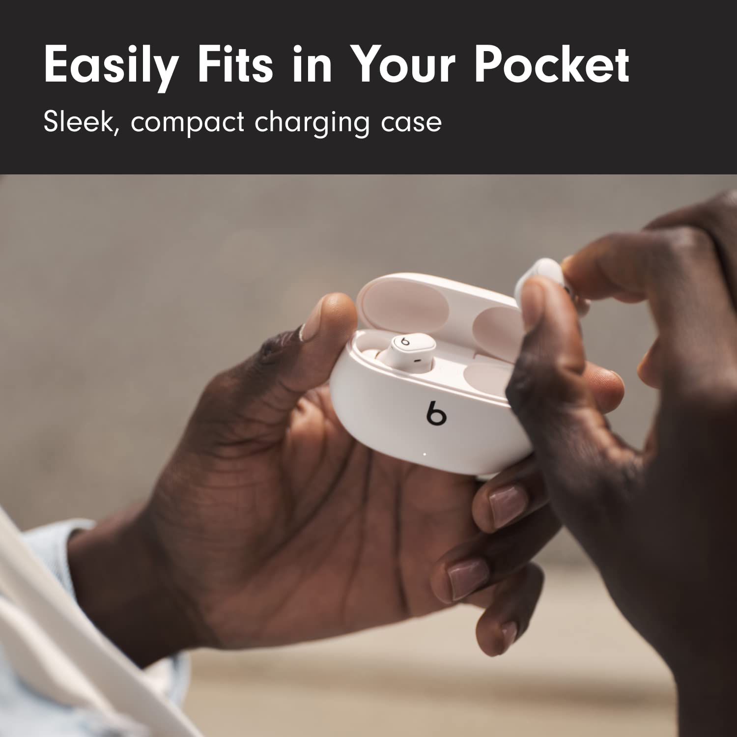 Beats Studio Buds + | True Wireless Noise Cancelling Earbuds, Enhanced Apple & Android Compatibility, Built-in Microphone, Sweat Resistant Bluetooth Headphones, Spatial Audio - Ivory
