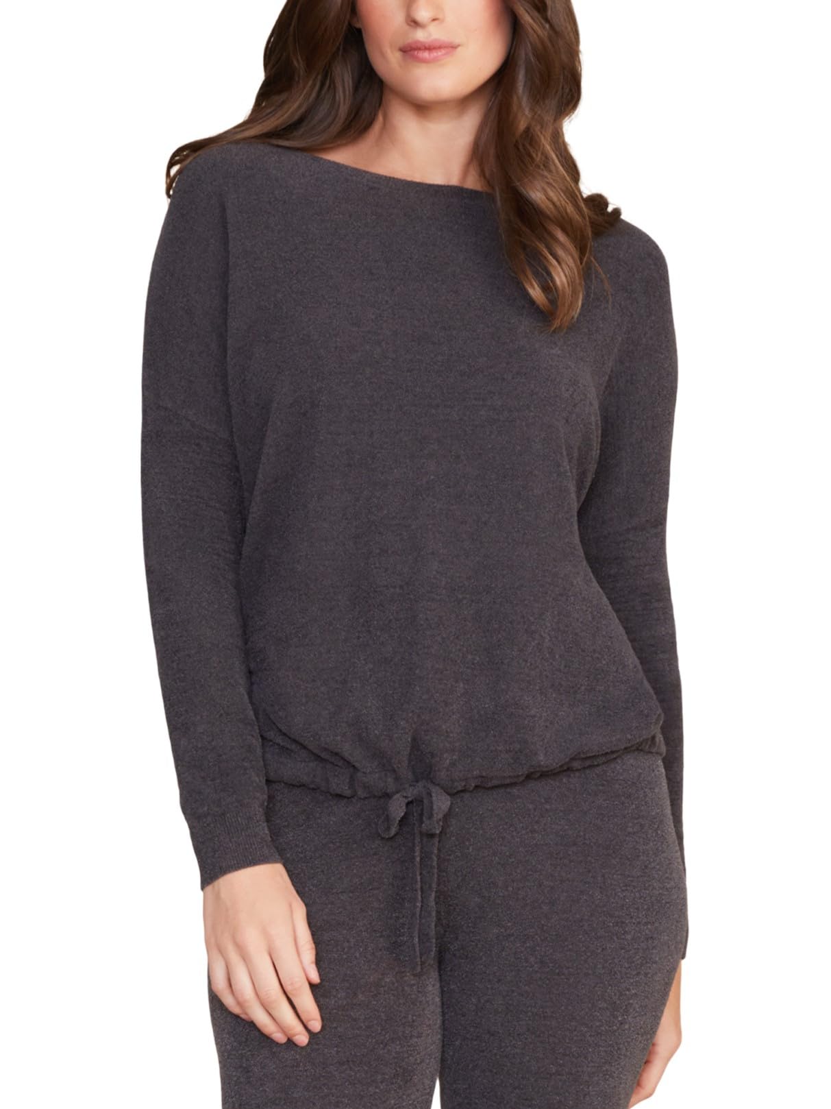 Barefoot Dreams CozyChic Ultra Lite Slouchy Pullover for Women, Ultra Soft Long Sleeve, Crew Neck Pullover