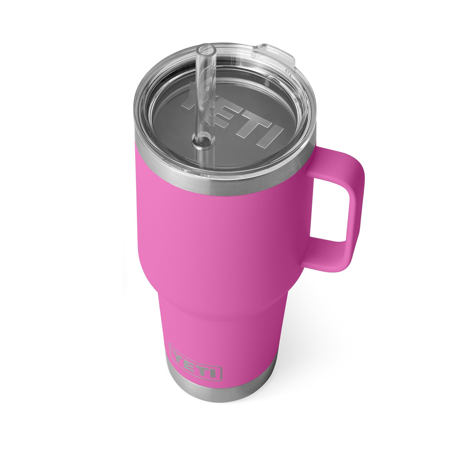 YETI Rambler Tumbler with Handle and Straw Lid, Vacuum Insulated Travel Mug, Stainless Steel