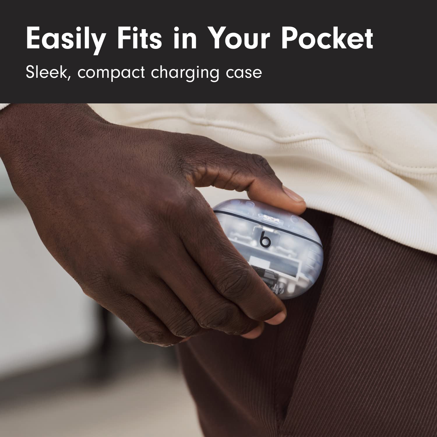 Beats Studio Buds + | True Wireless Noise Cancelling Earbuds, Enhanced Apple & Android Compatibility, Built-in Microphone, Sweat Resistant Bluetooth Headphones, Spatial Audio - Ivory