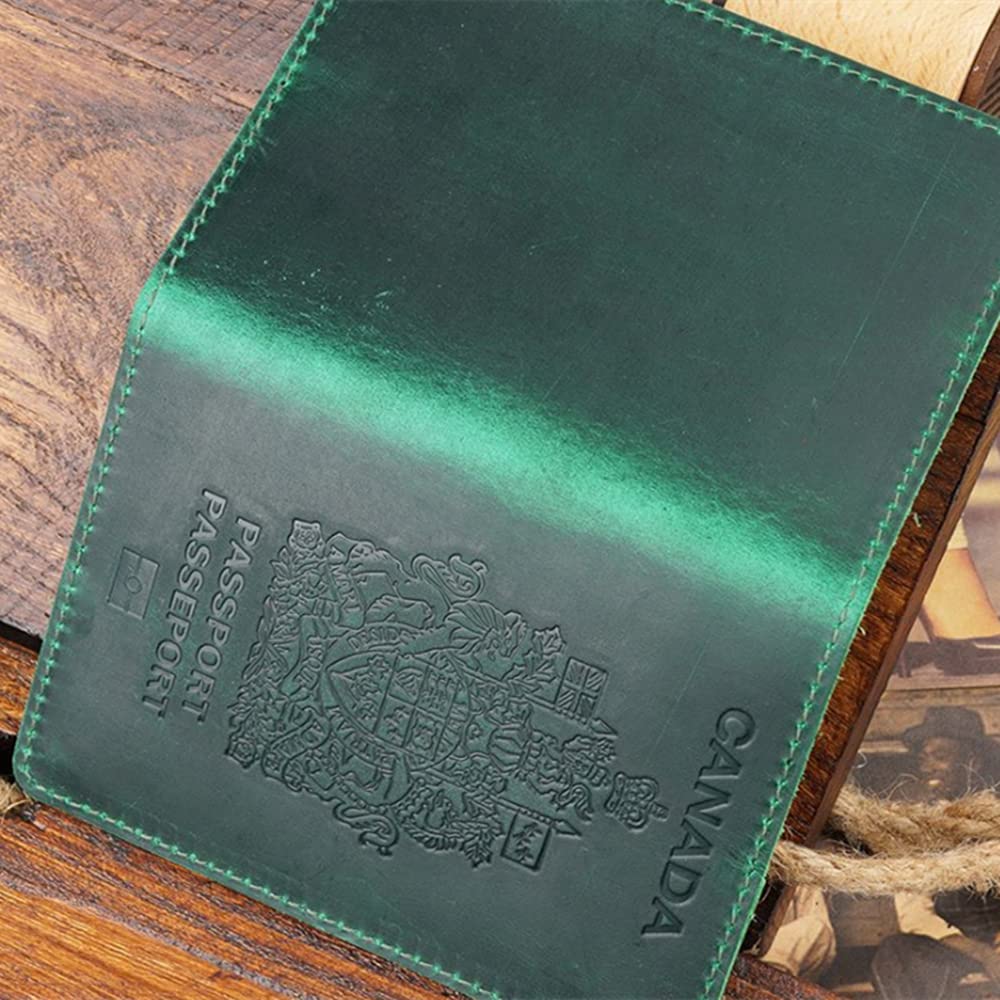 Genuine Leather Passport Covers for Canada Men&