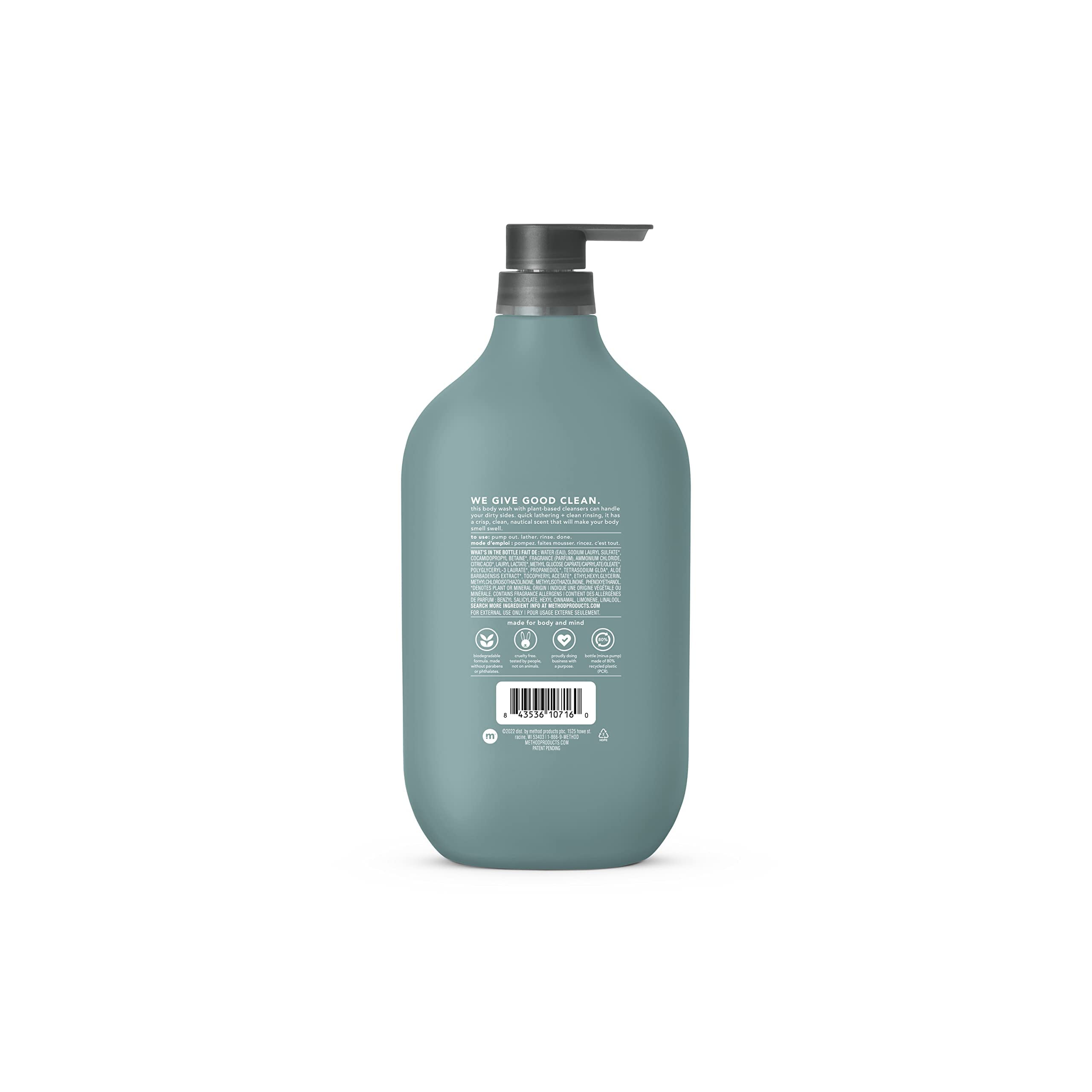 Method Men Body Wash, Glacier + Granite, Paraben and Phthalate Free, 28 FL Oz (Pack of 1)