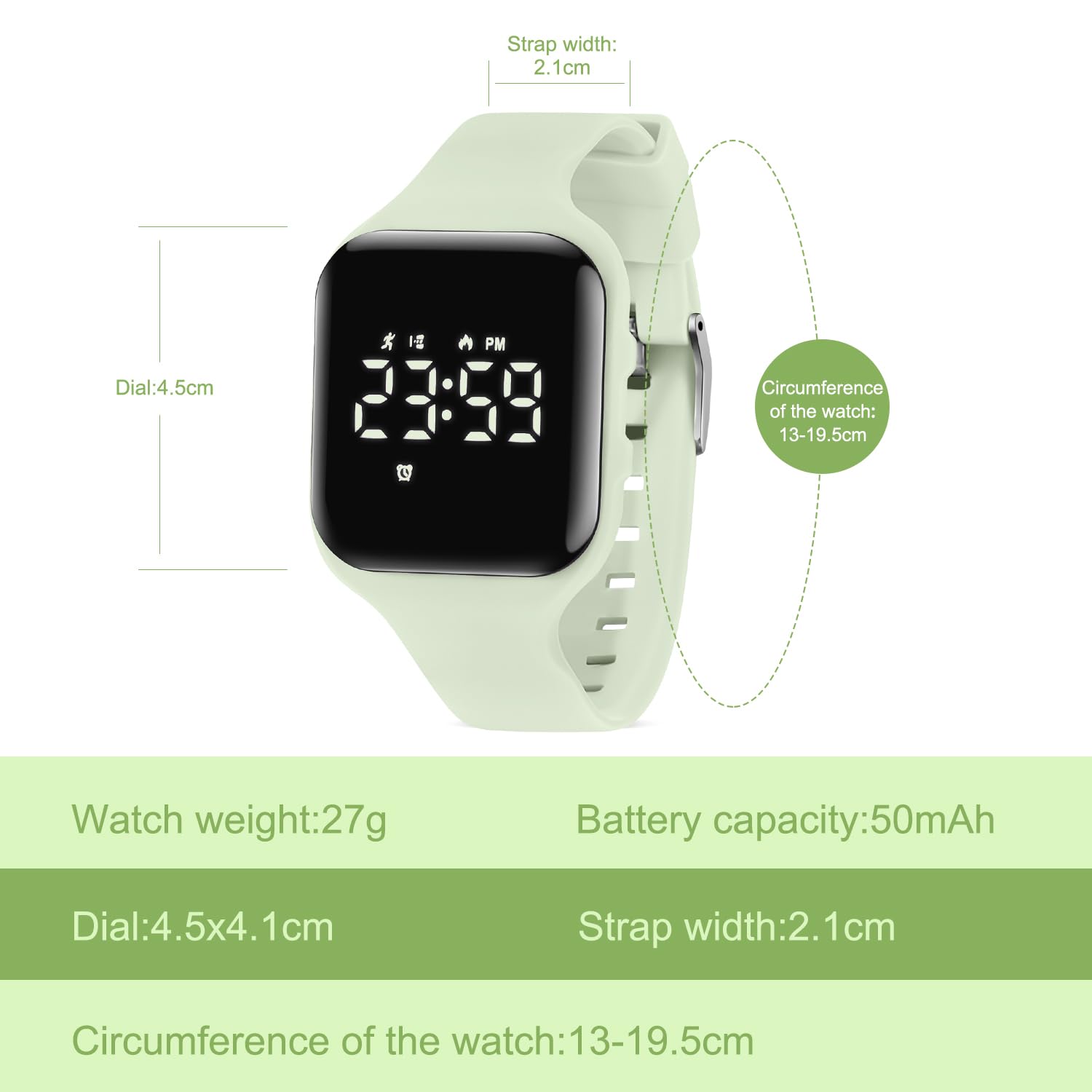 Kids Watch, No App Fitness Tracker Watch for Kids Teenager Digital Watch with Steps Counter/Distance/Calories/Alarm/Stopwatch Fitness Watch for Kids Girls Boys Gift for Teens