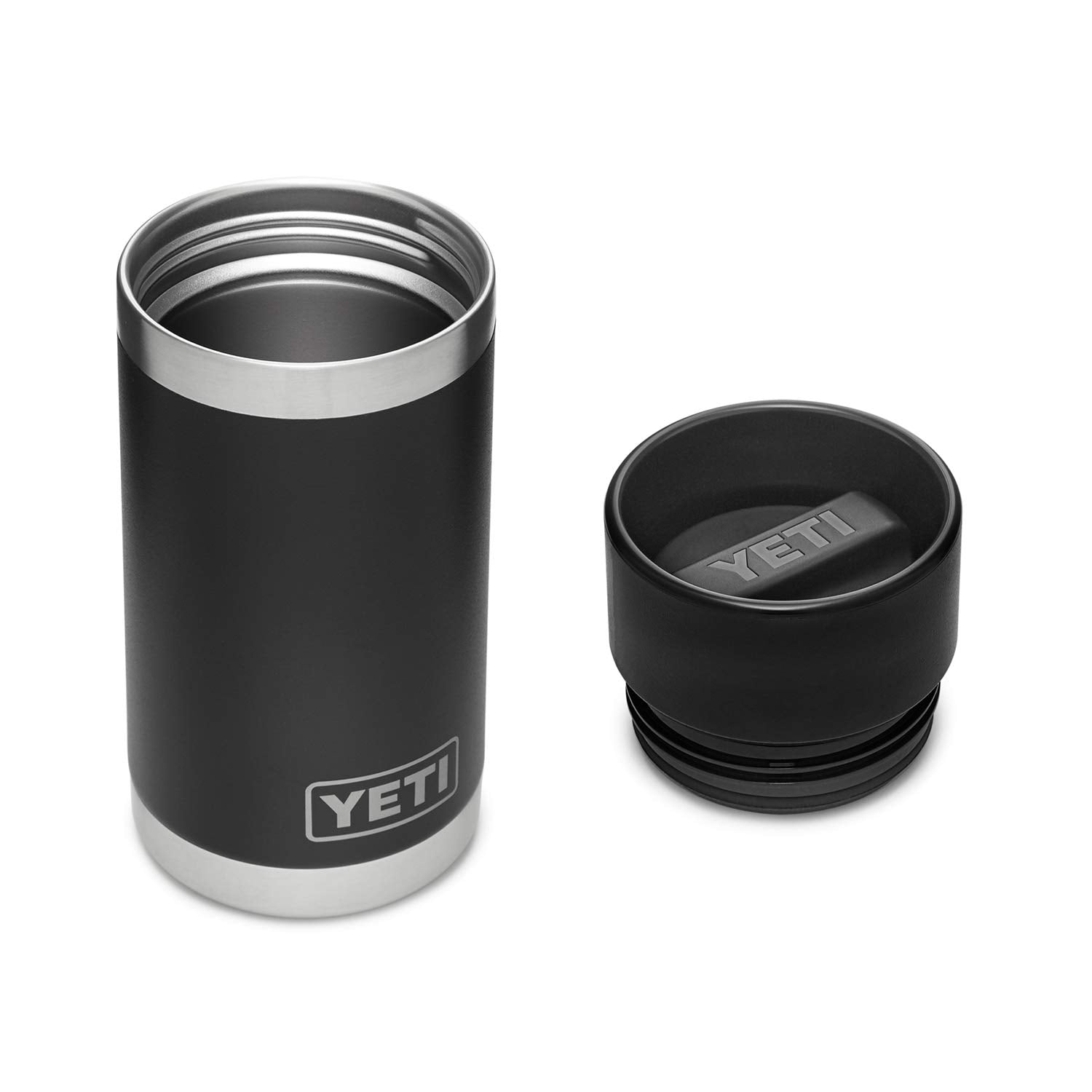 YETI Rambler 12 oz Bottle, Stainless Steel, Vacuum Insulated, with Hot Shot Cap