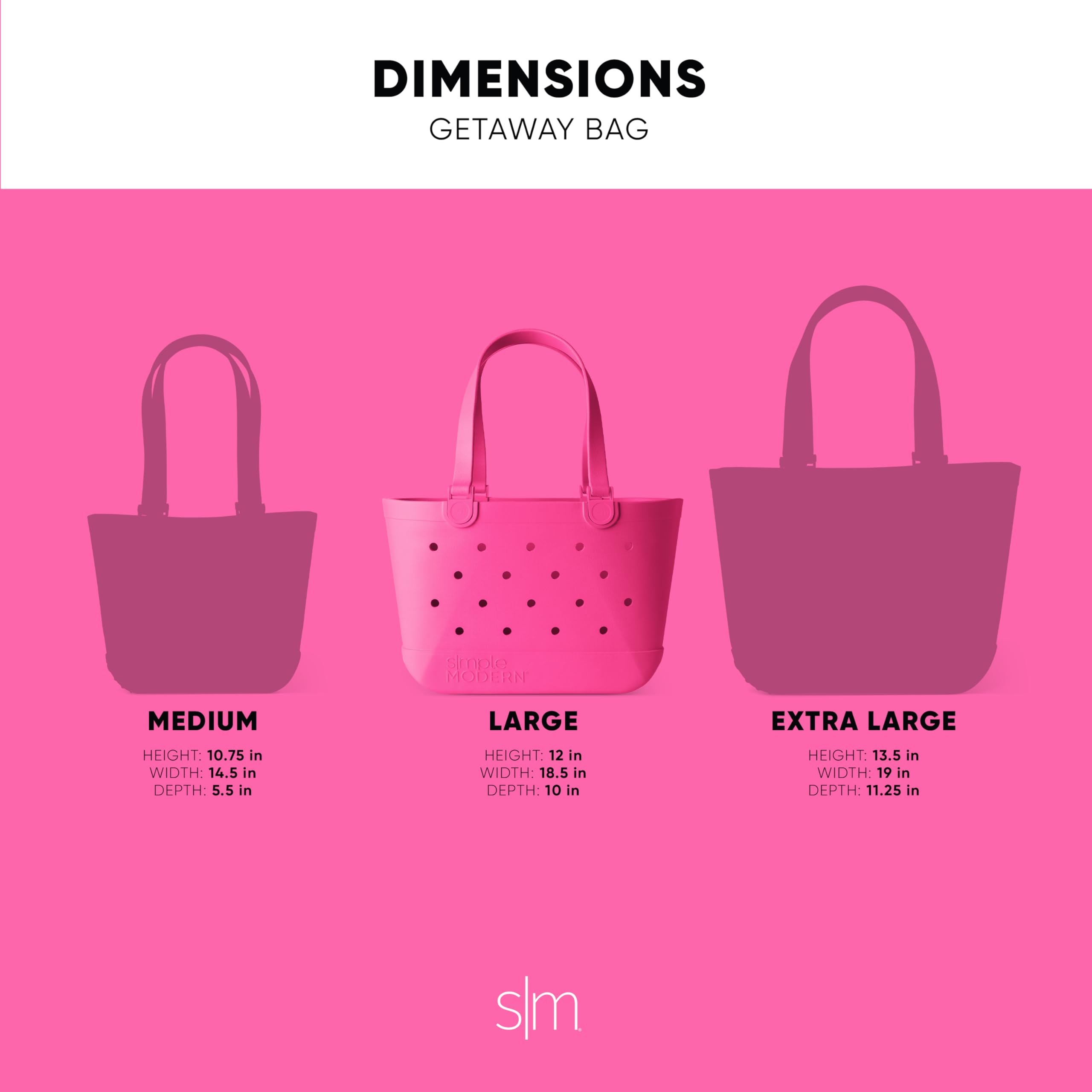 Simple Modern Beach Bag Rubber Tote | Waterproof Medium Tote Bag with Zipper Pocket for Pool, Groceries, Sports | Gifts For Women | Getaway Bag Collection | Almond Birch
