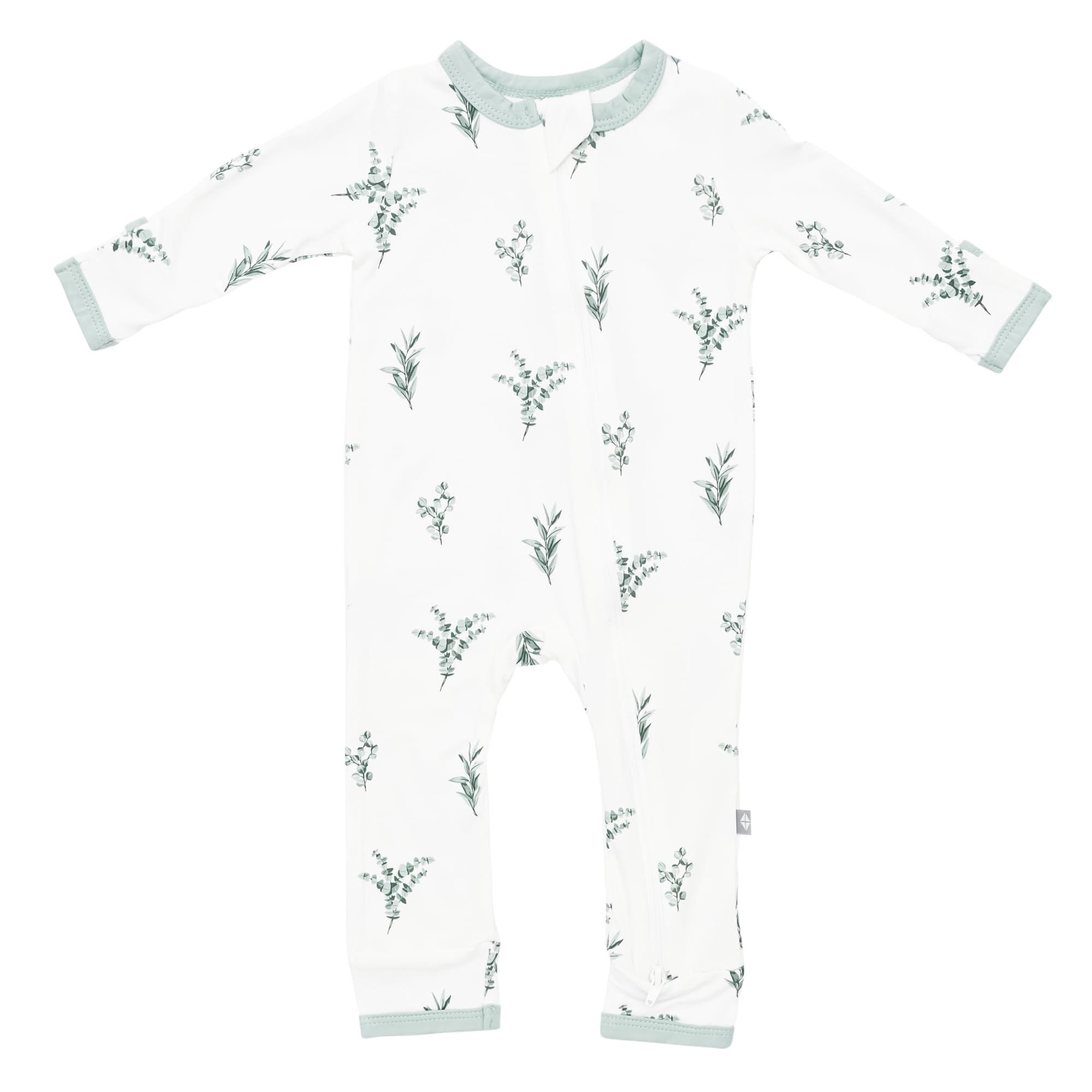 KYTE BABY Zippered Rompers, Unisex, Rayon Made from Bamboo (0-24 Months