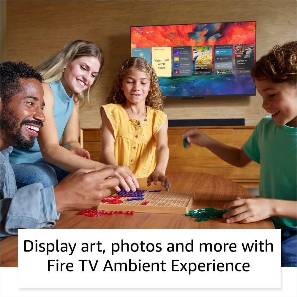 Amazon Fire TV 50" Omni QLED Series 4K UHD smart TV, Dolby Vision IQ, Fire TV Ambient Experience, local dimming, hands-free with Alexa