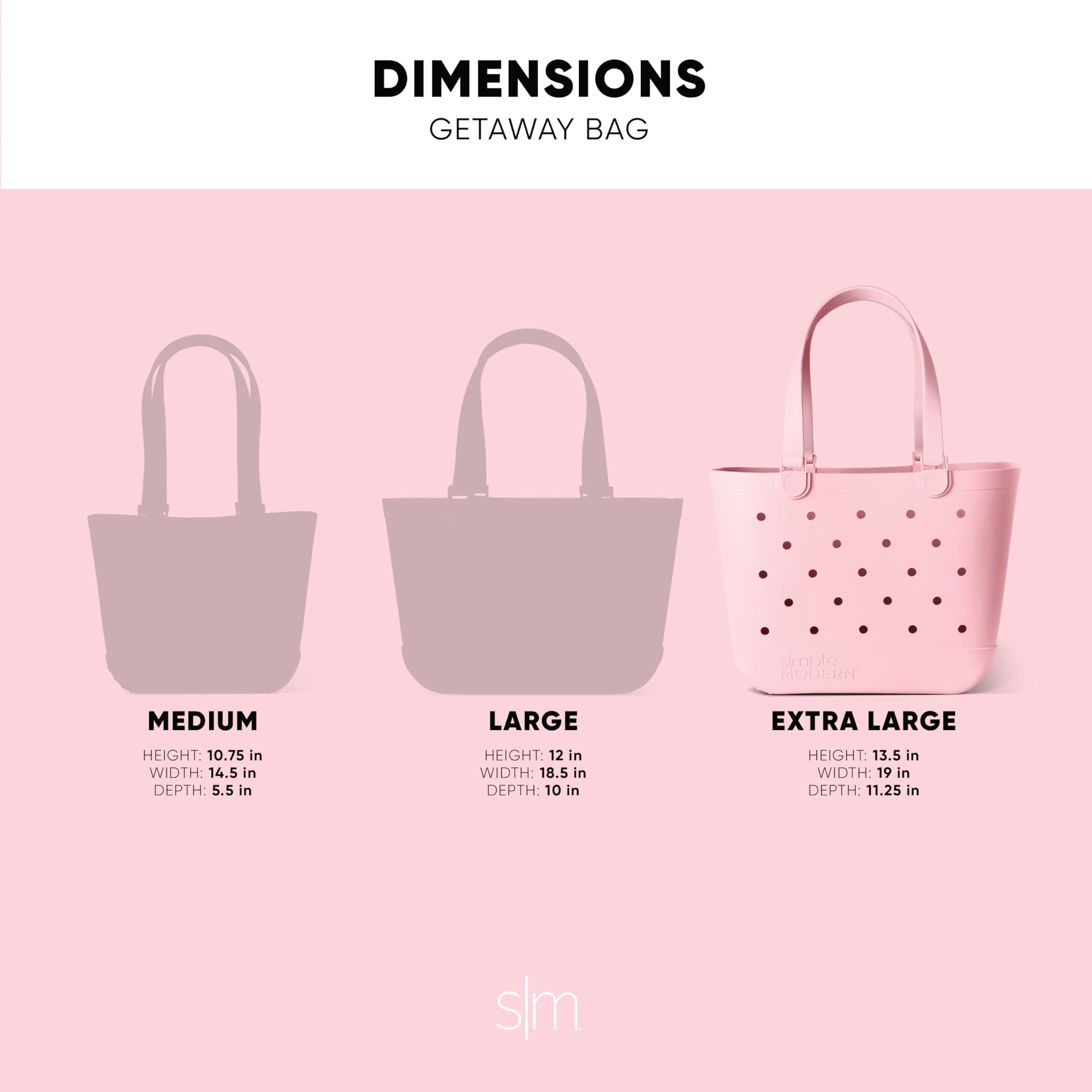 Simple Modern Beach Bag Rubber Tote | Waterproof Medium Tote Bag with Zipper Pocket for Pool, Groceries, Sports | Gifts For Women | Getaway Bag Collection | Almond Birch