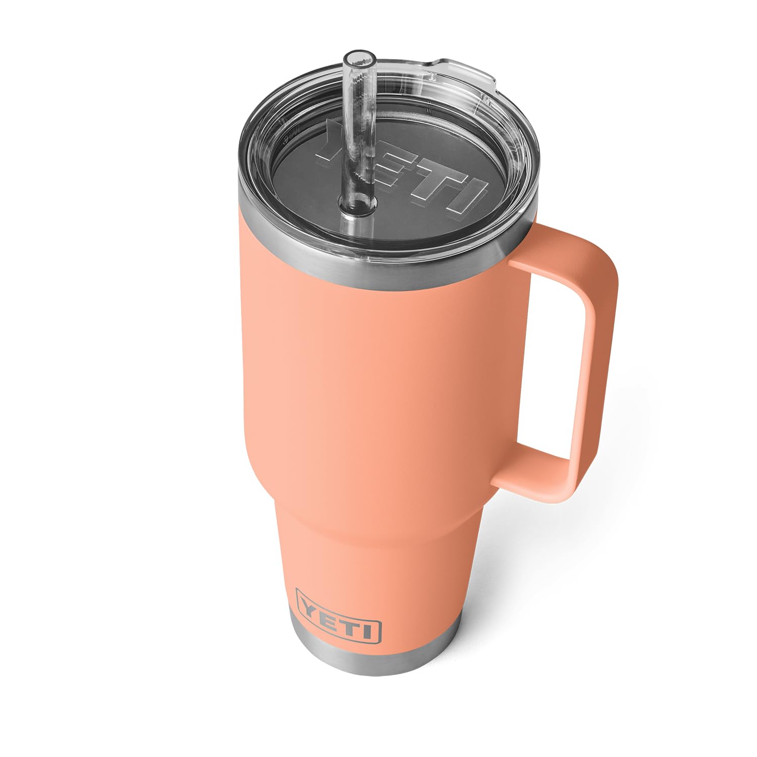 YETI Rambler Tumbler with Handle and Straw Lid, Vacuum Insulated Travel Mug, Stainless Steel