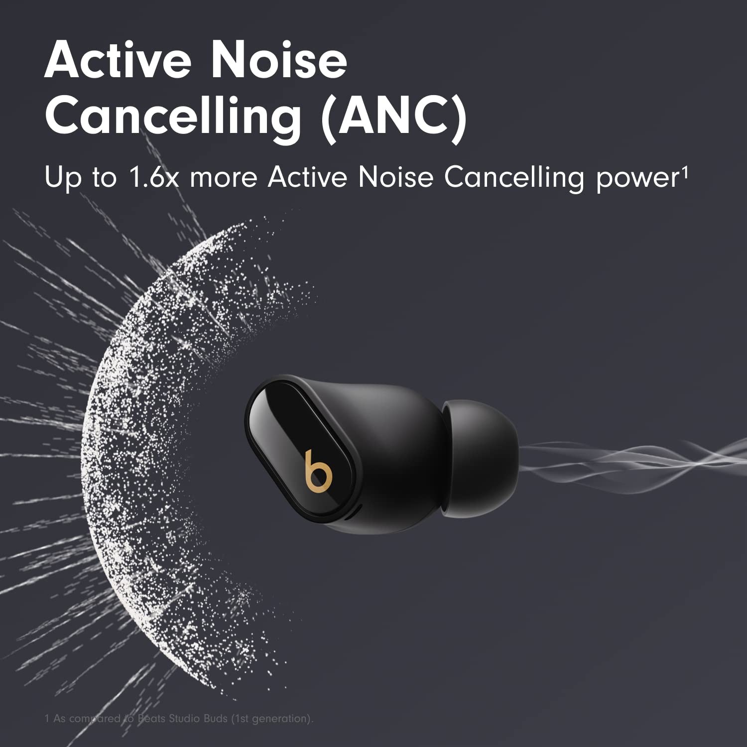 Beats Studio Buds + | True Wireless Noise Cancelling Earbuds, Enhanced Apple & Android Compatibility, Built-in Microphone, Sweat Resistant Bluetooth Headphones, Spatial Audio - Ivory