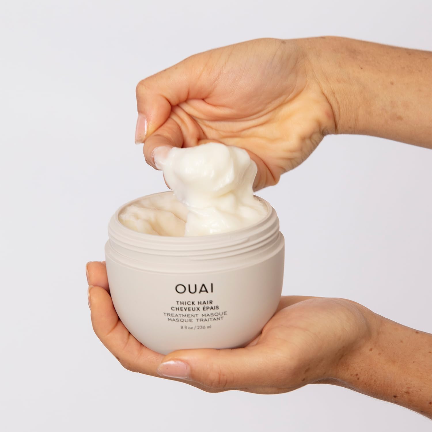 OUAI Fine to Medium Hair Treatment Masque - Hair Mask for Hair Repair, Hydration and Shine - With Shea Butter, Keratin and Panthenol - Paraben, Phthalate and Sulfate Free Hair Care (8 Fl Oz)