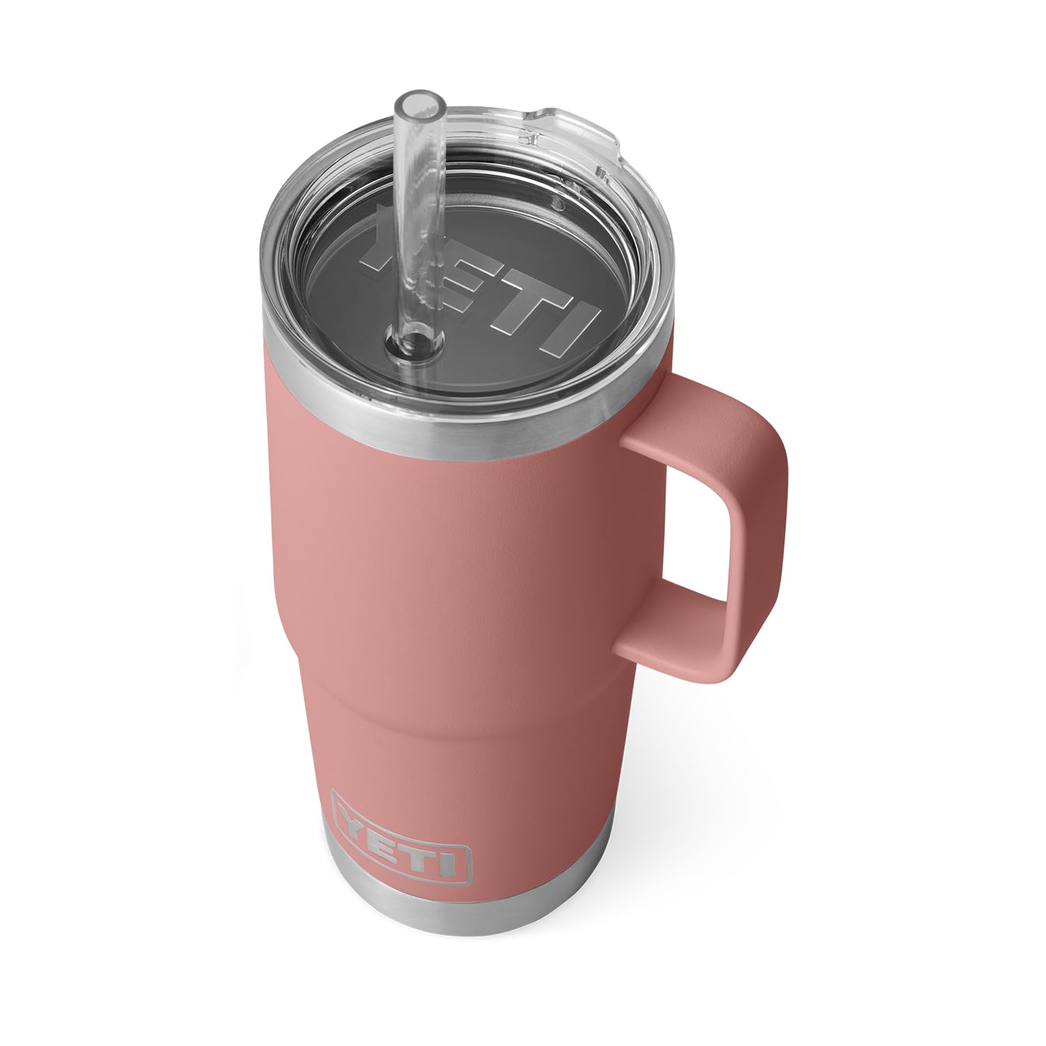 YETI Rambler Tumbler with Handle and Straw Lid, Vacuum Insulated Travel Mug, Stainless Steel