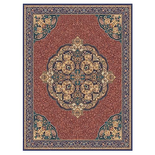 RUGGABLE Disney Traditional Mickey Mouse Washable Rug - Perfect Area Rug for Nursery Playroom Kids Room - Pet & Child Friendly - Stain & Water Resistant - Damask Grey 3&