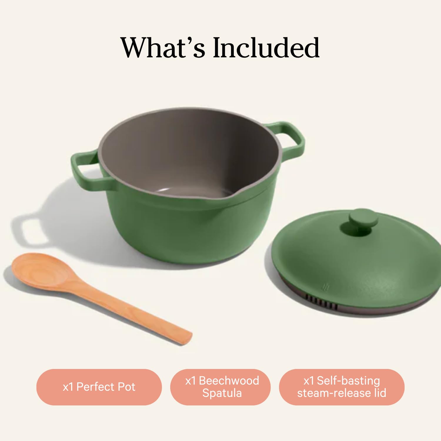 Our Place Perfect Pot - 5.5 Qt. Nonstick Ceramic Sauce Pan with Lid | Versatile Cookware for Stovetop and Oven | Steam, Bake, Braise, Roast | PTFE and PFOA-Free | Toxin-Free, Easy to Clean | Steam