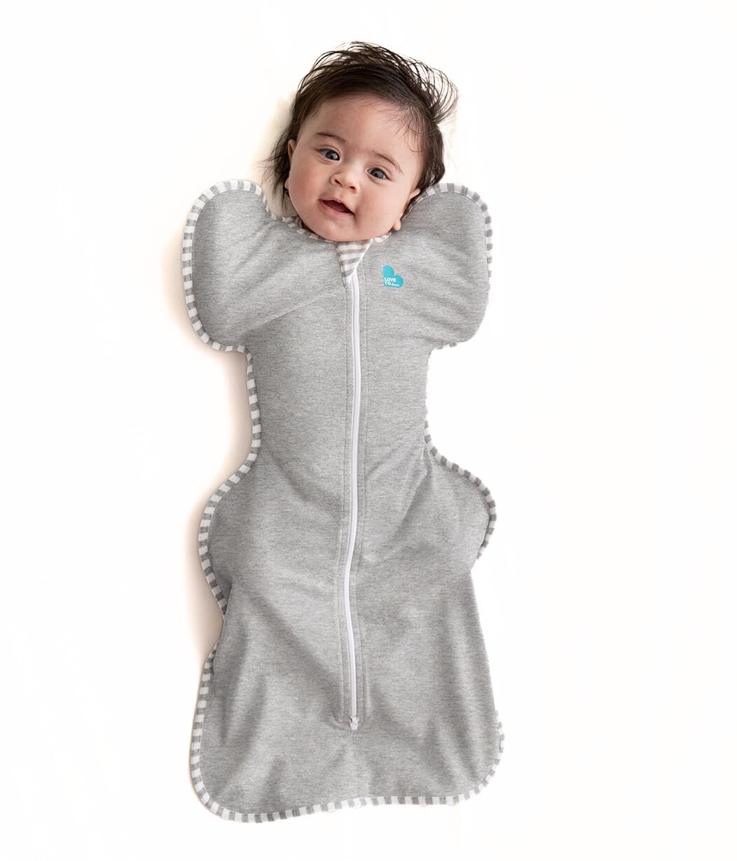 Love to Dream Swaddle UP, Baby Sleep Sack, Self-Soothing Swaddles for Newborns, Improves Sleep, Snug Fit Helps Calm Startle Reflex, New Born Essentials for Baby, 5-8.5 lbs, Sand Dollar