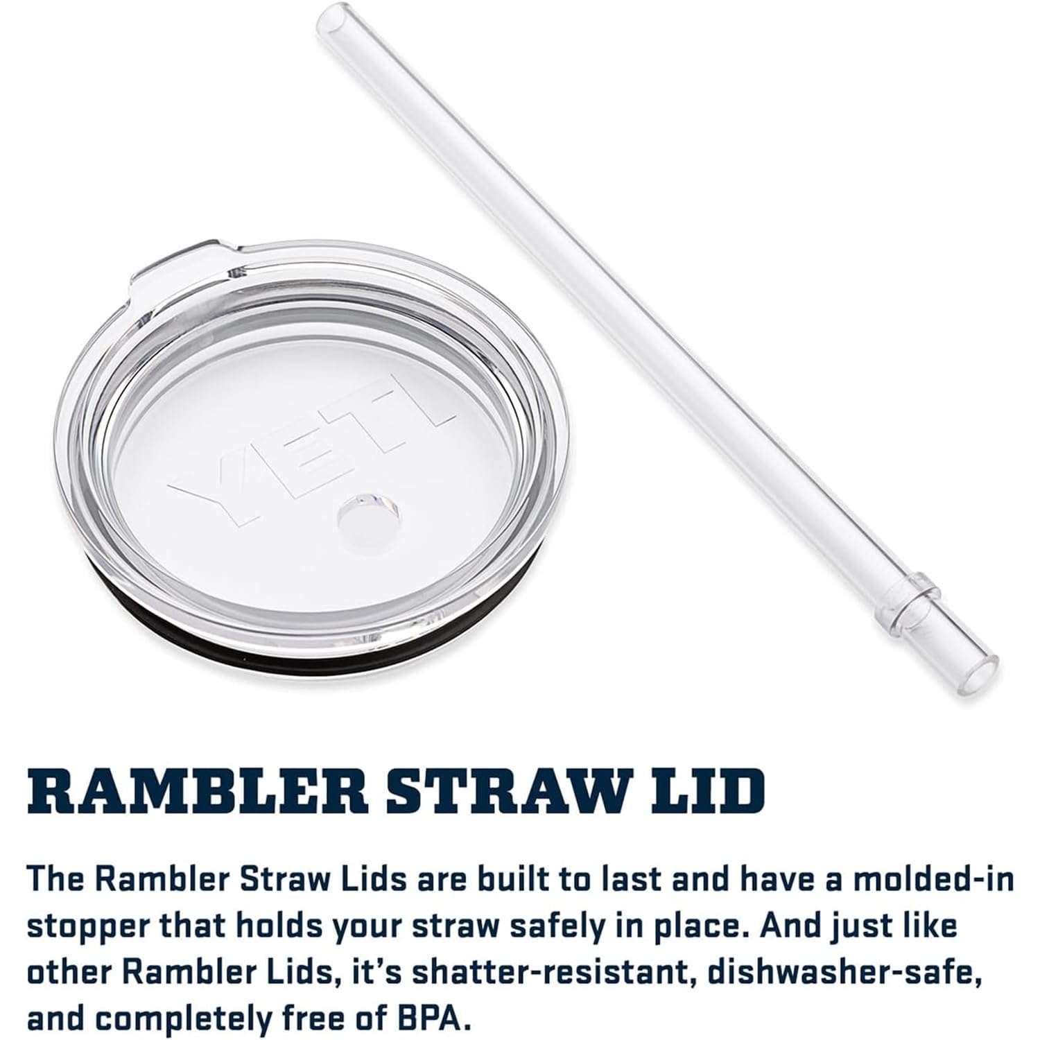 YETI Rambler Tumbler with Handle and Straw Lid, Vacuum Insulated Travel Mug, Stainless Steel