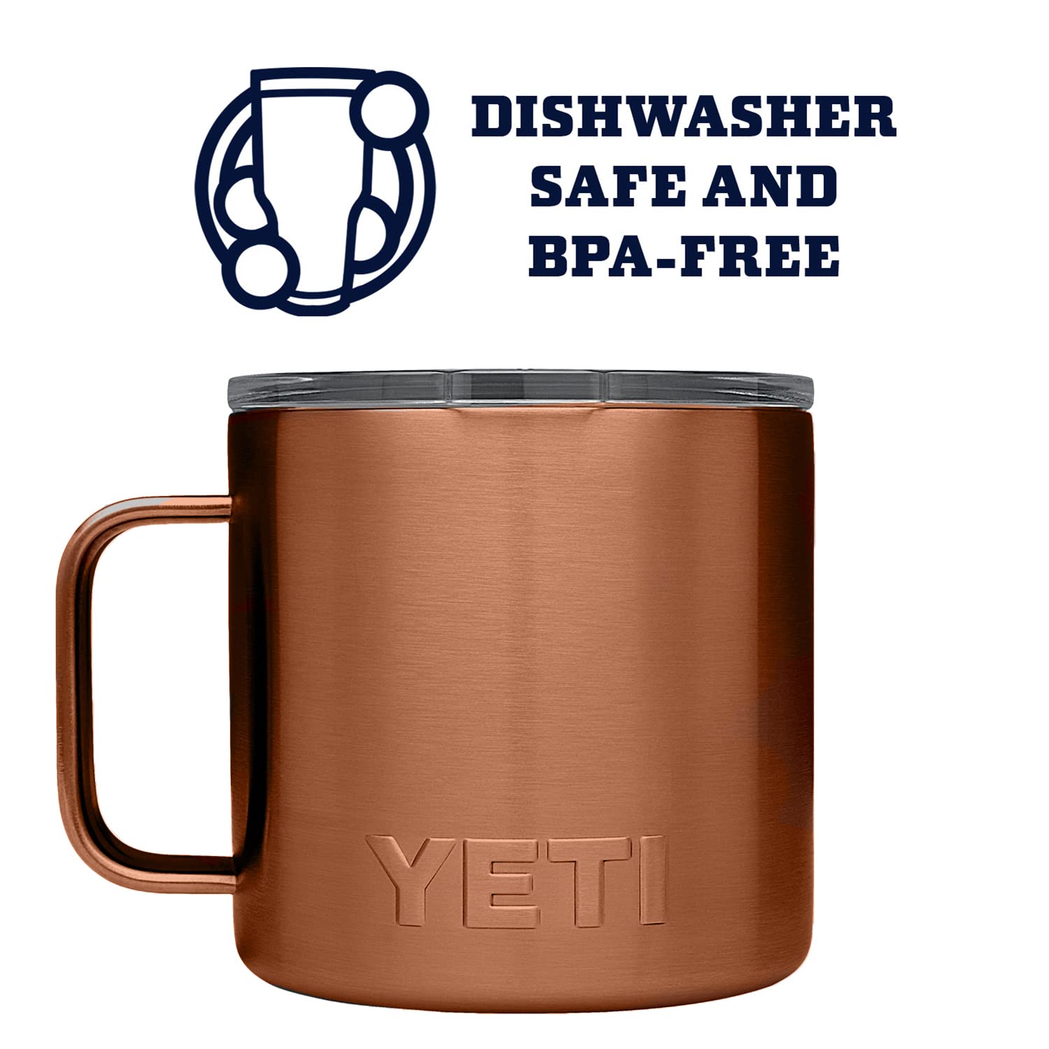 YETI Rambler 14 oz Mug, Vacuum Insulated, Stainless Steel with MagSlider Lid, Stainless