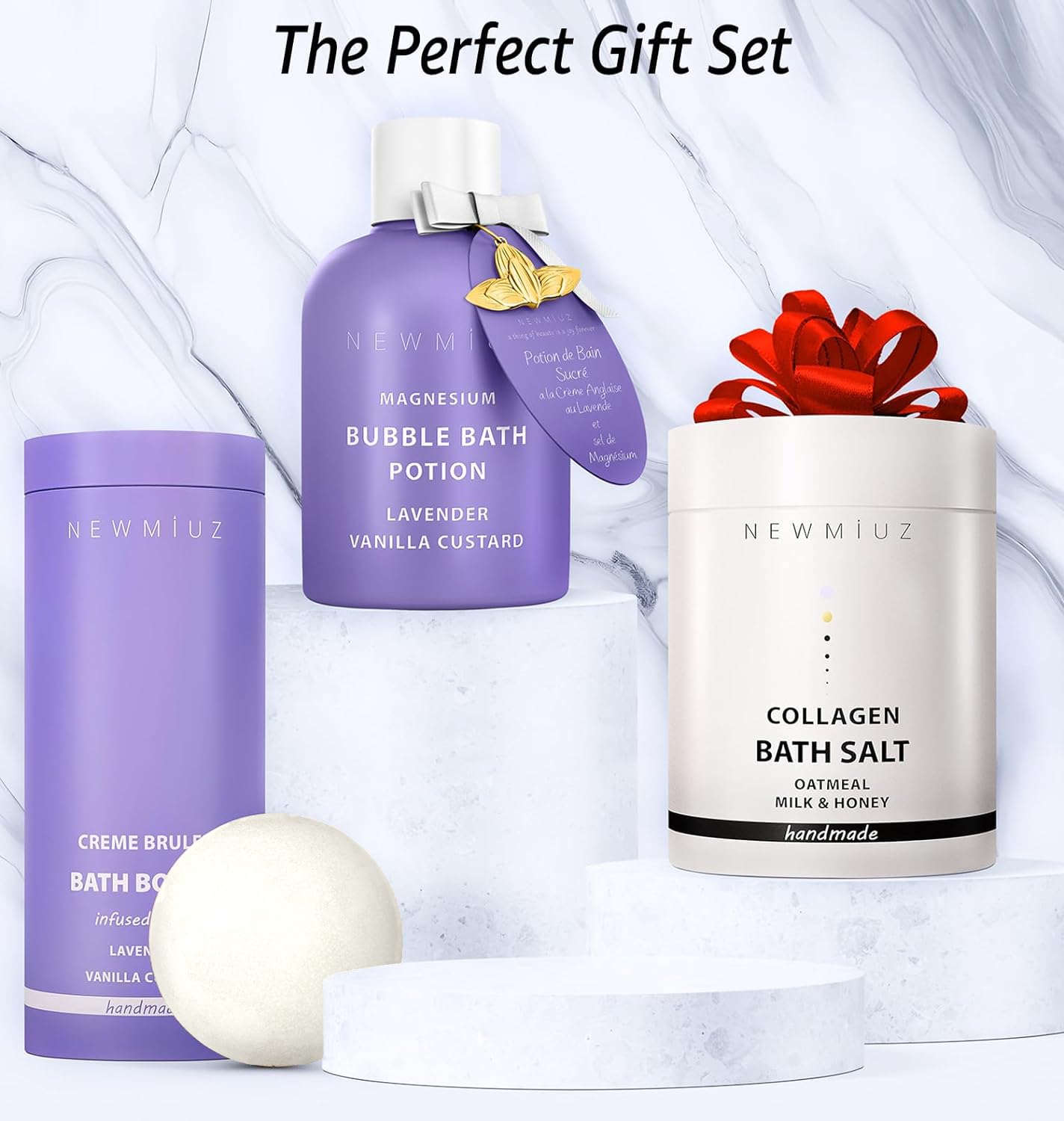 Collagen Bath Salt Soak - Moisturize Soften Skin - Magnesium Epsom Salt - Luxury Spa Bubble Mother&