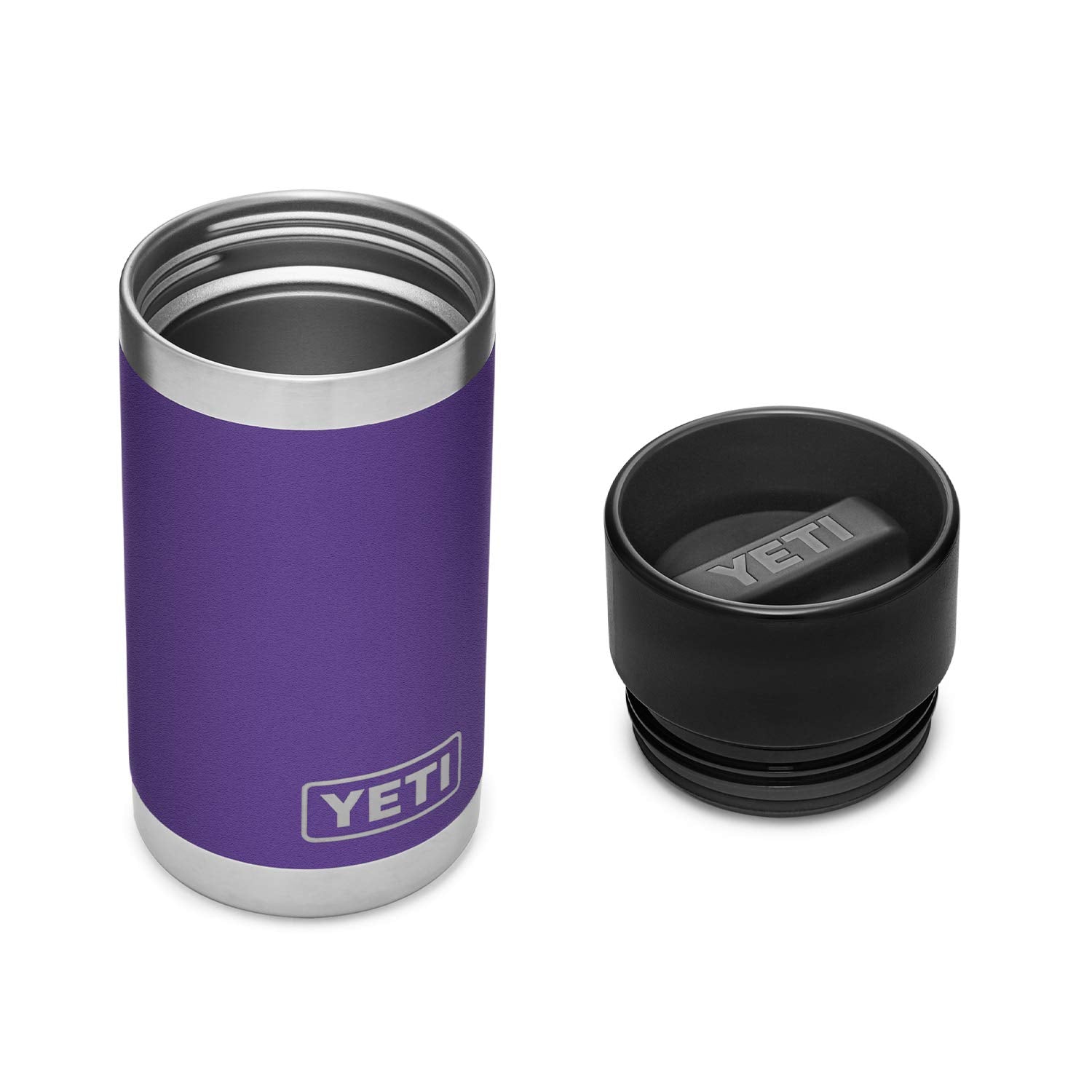 YETI Rambler 12 oz Bottle, Stainless Steel, Vacuum Insulated, with Hot Shot Cap