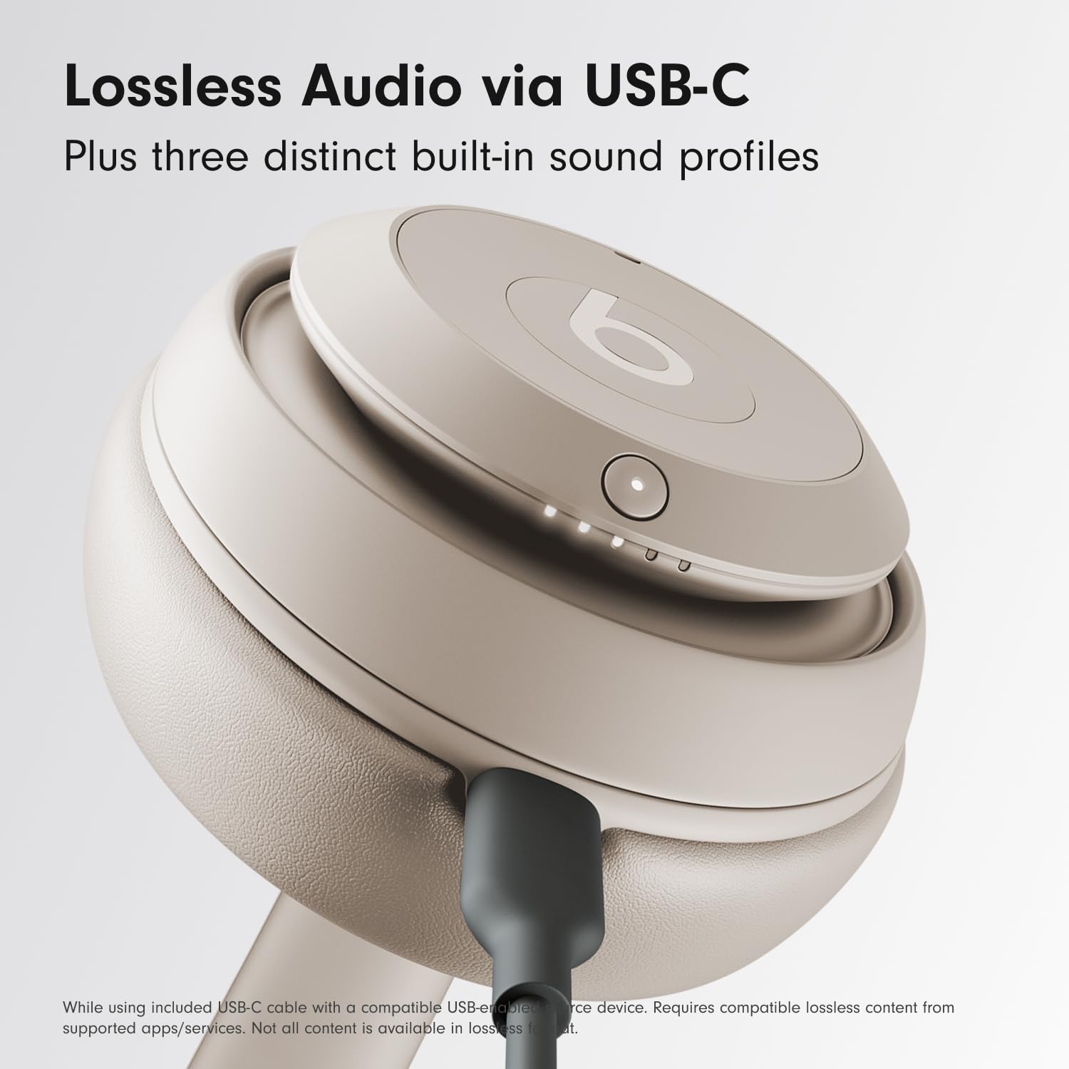 Beats Studio Pro - Wireless Bluetooth Noise Cancelling Headphones - Personalized Spatial Audio, USB-C Lossless Audio, Apple & Android Compatibility, Up to 40 Hours Battery Life - Matte White
