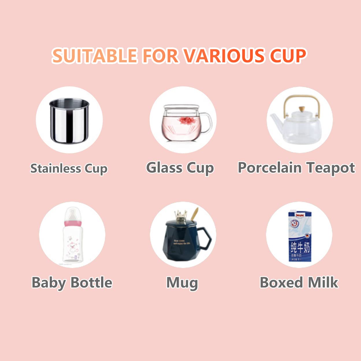 Coffee Warmer for Desk, with Mug Set. Cup Warmer with Automatic Shut Off, Drink Warmer for Cocoa, Tea, Milk. Gift for Women‘s Day Best Friend Woman Bestie Ladies Aunt Friends Birthday(Pink)