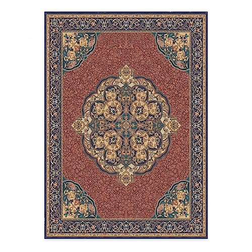 RUGGABLE Disney Traditional Mickey Mouse Washable Rug - Perfect Area Rug for Nursery Playroom Kids Room - Pet & Child Friendly - Stain & Water Resistant - Damask Grey 3&