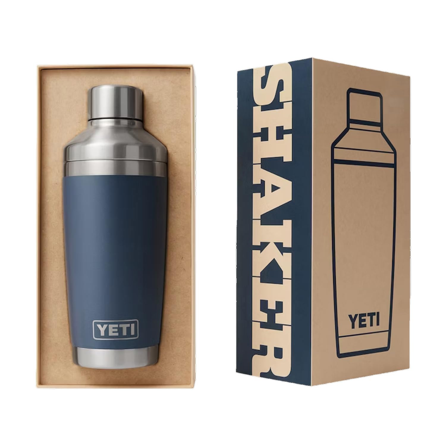 YETI Rambler 20 oz Cocktail Shaker, Stainless Steel, Vacuum Insulated