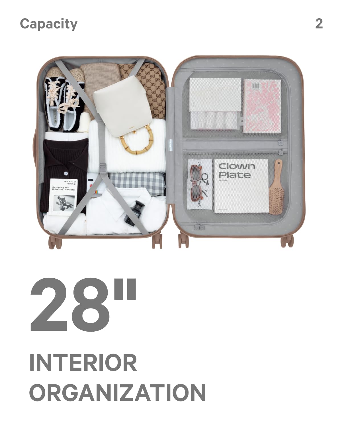 artrips Luggage with 8 Spinner Wheels,Lightweight Hardside Suitcase with Cover Protector,PC Hardshell Luggage,Travel Suitcase with Bread Design,TSA Lock,20/24/28inch