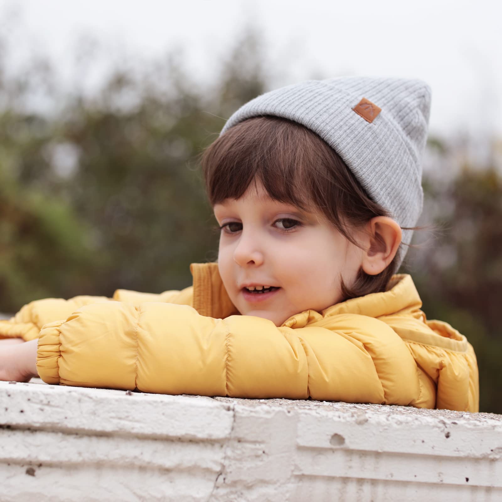 LMLALML Beanie for Toddler Boys Elegant Baby Beanie Knit Winter Hat for Kids