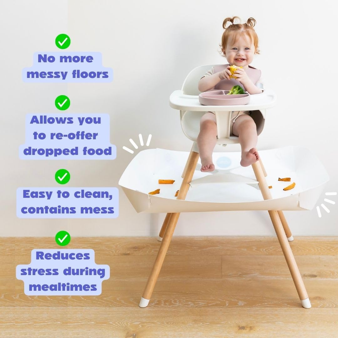 CATCHY - Food Catcher - Compatible with Stokke Clikk High Chair - Highchair Sold SEPARATELY - Baby & Toddler Food & Mess Catcher - Under High Chair Accessory - Baby Feeding Essentials