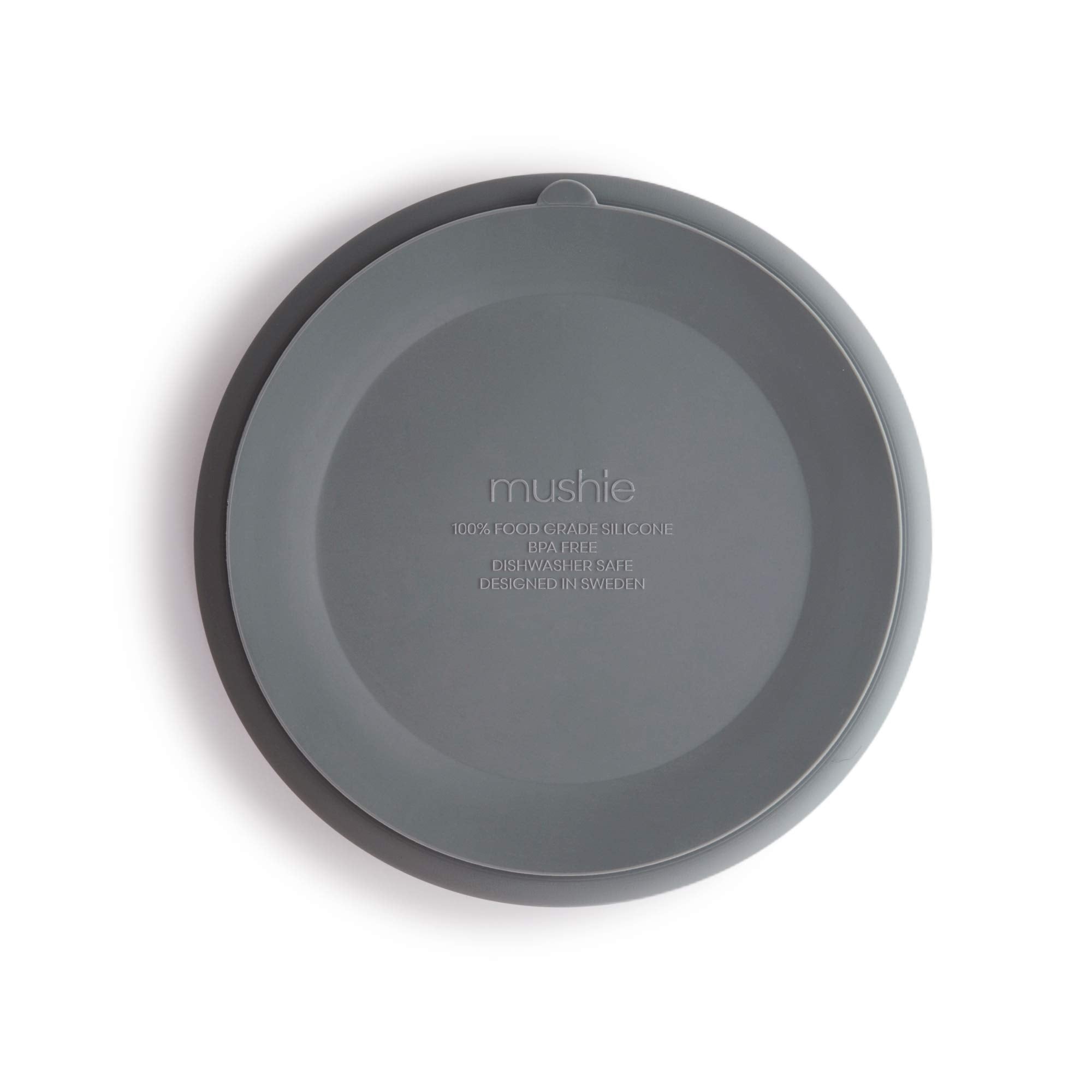 mushie Silicone Suction Plate | BPA-Free Non-Slip Design (Ivory)