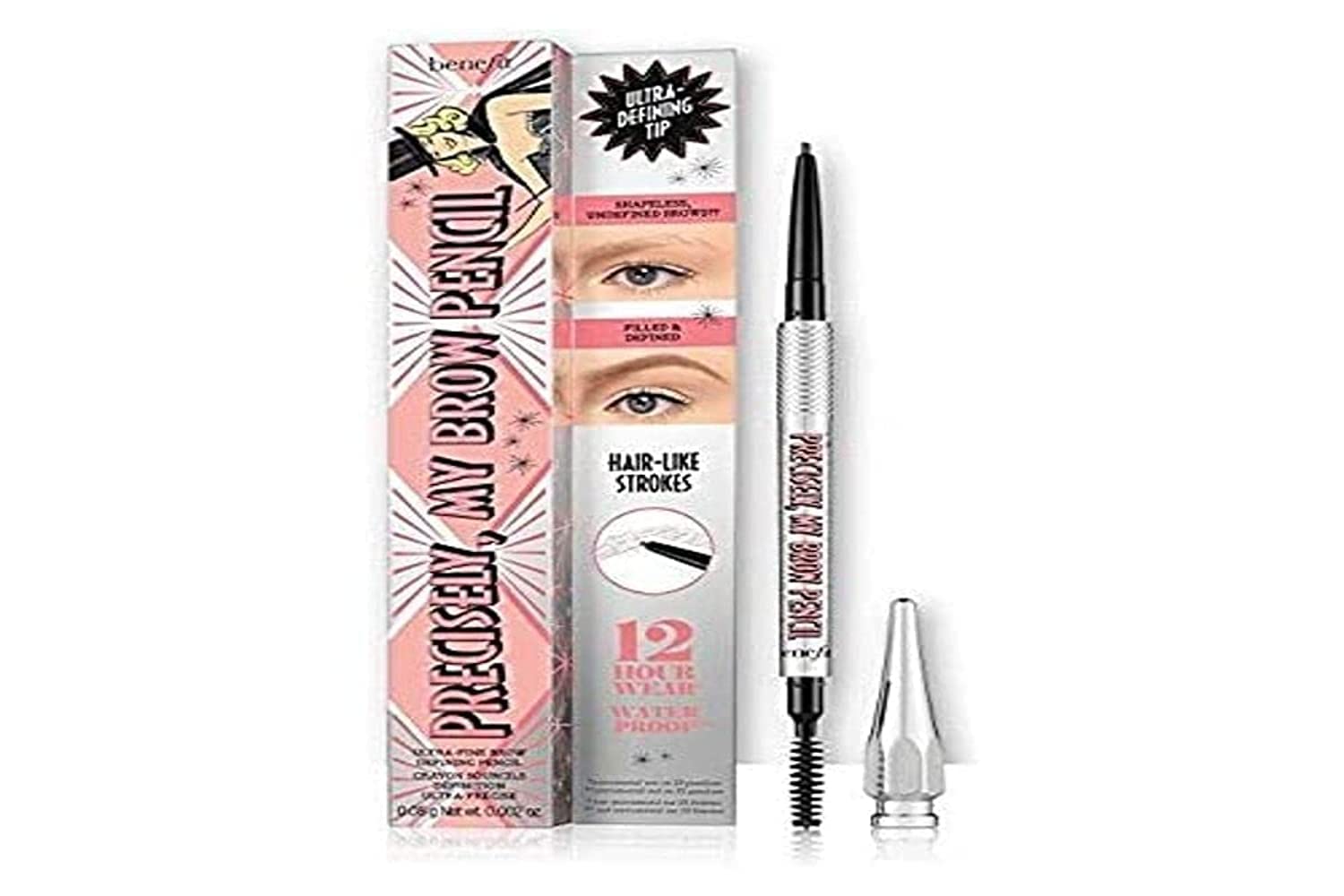 Benefit Precisely My Brow Pencil Ultra Fine Brow Defining, No. 4, Medium, 0.002 Ounce
