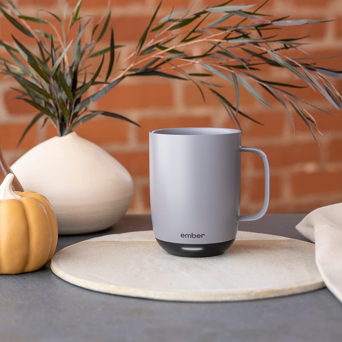 Ember Temperature Control Smart Mug 2, 14 Oz, App-Controlled Heated Coffee Mug with 80 Min Battery Life and Improved Design, White
