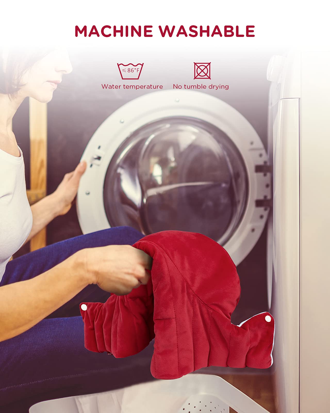 Heating Pad for Neck and Shoulders and Back, Comfytemp FSA HSA Eligible Weighted Electric Heat Pad for Pain Relief, 2.6lb Large Heated Wrap, 9 Heat Settings, 11 Auto-Off, Christmas Gifts for Women Men