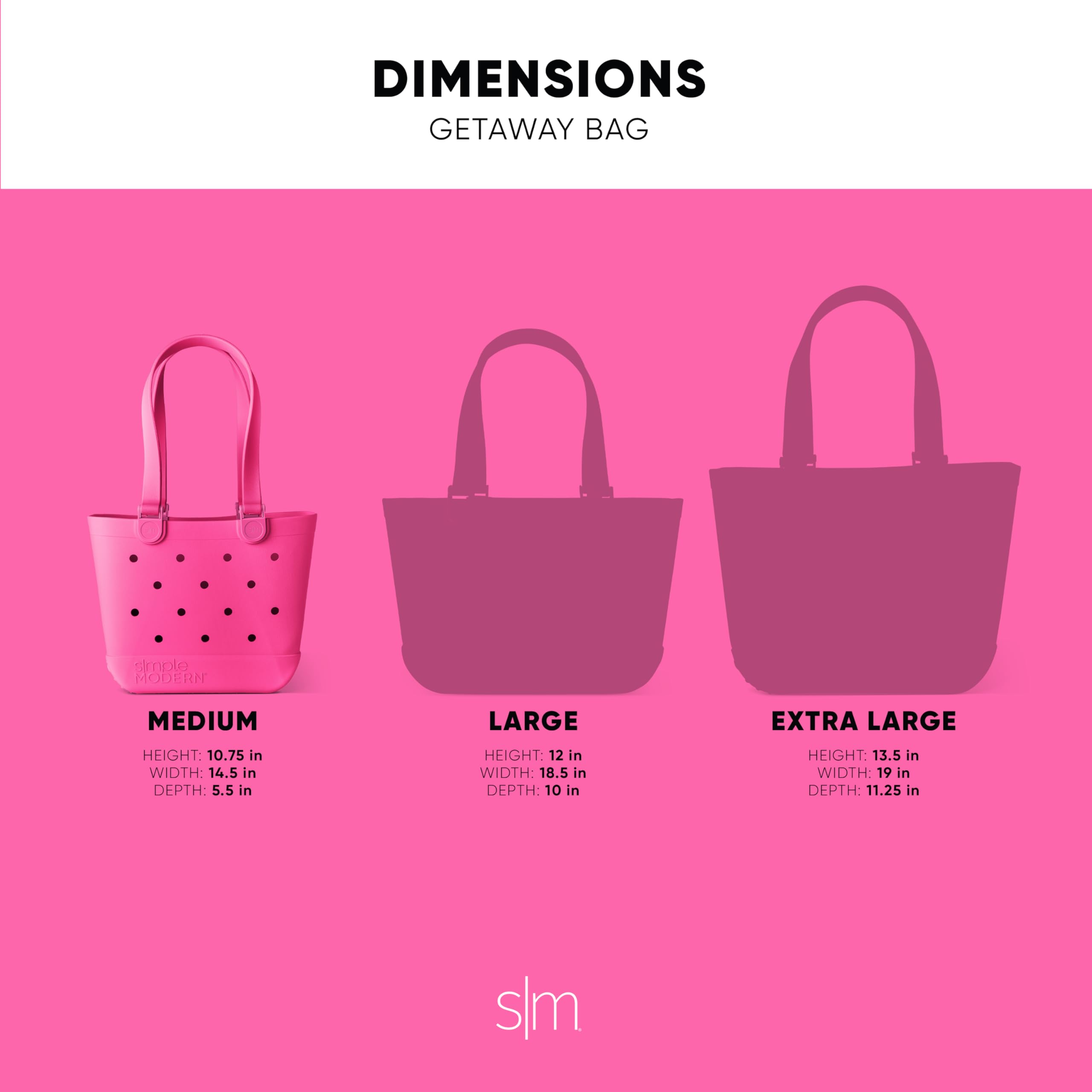 Simple Modern Beach Bag Rubber Tote | Waterproof Medium Tote Bag with Zipper Pocket for Pool, Groceries, Sports | Gifts For Women | Getaway Bag Collection | Almond Birch