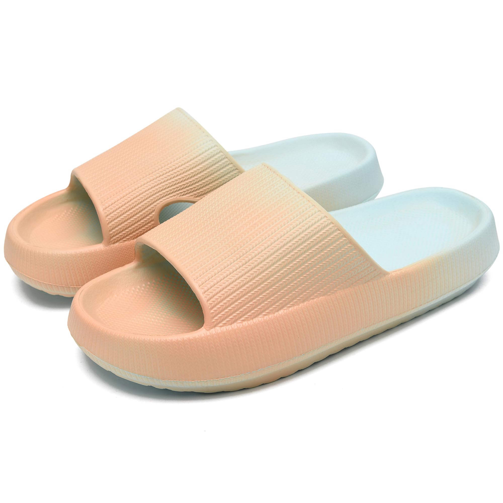 rosyclo Cloud Slippers for Women and Men, Pillow House Slippers Shower Shoes Indoor Slides Bathroom Sandals, Ultimate Comfort, Lightweight, Thick Sole, Non-Slip, Easy to Clean