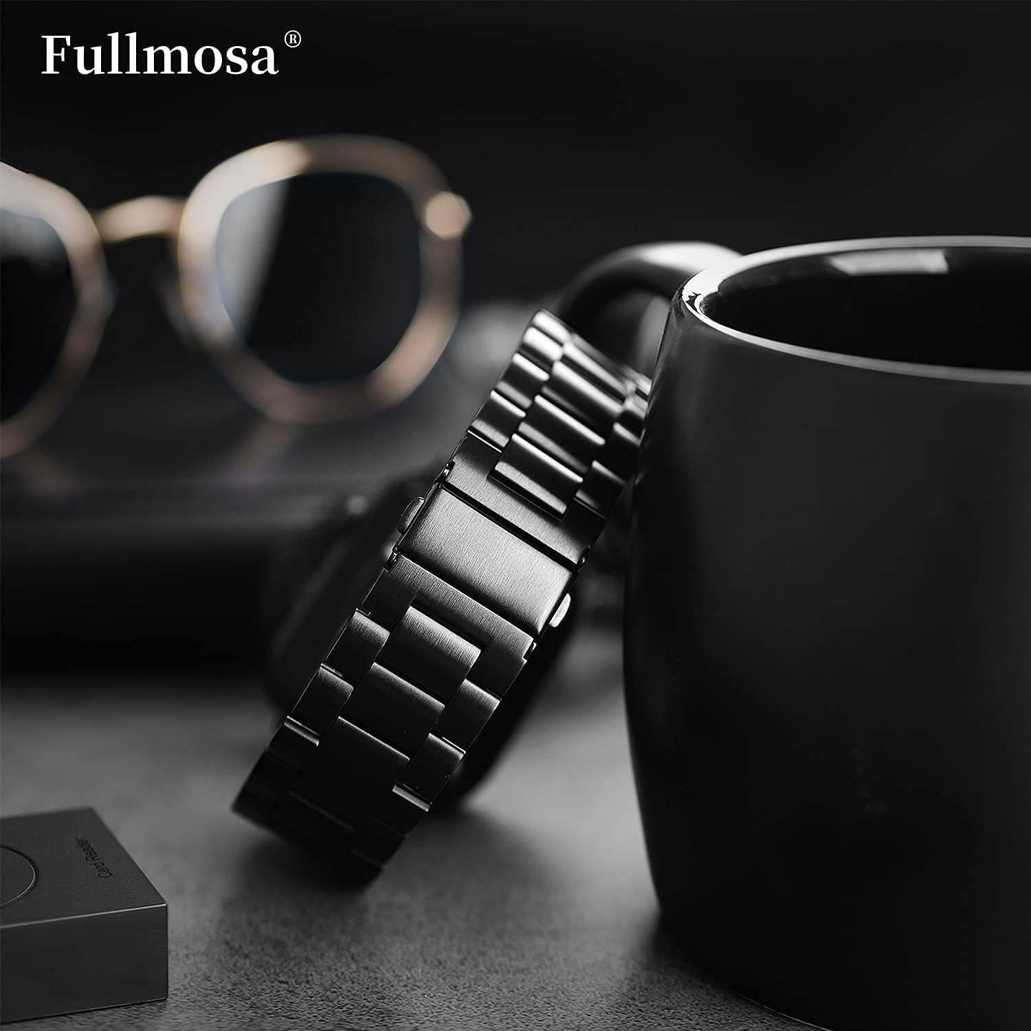 Fullmosa Compatible with Apple Watch Band 49mm 45mm 44mm 42mm 41mm 40mm 38mm, Stainless Steel iWatch Band with Case Compatible for Apple Watch Ultra 2 Ultra Series 10 9 8 7 6 5 4 3 2 1&iWatch SE