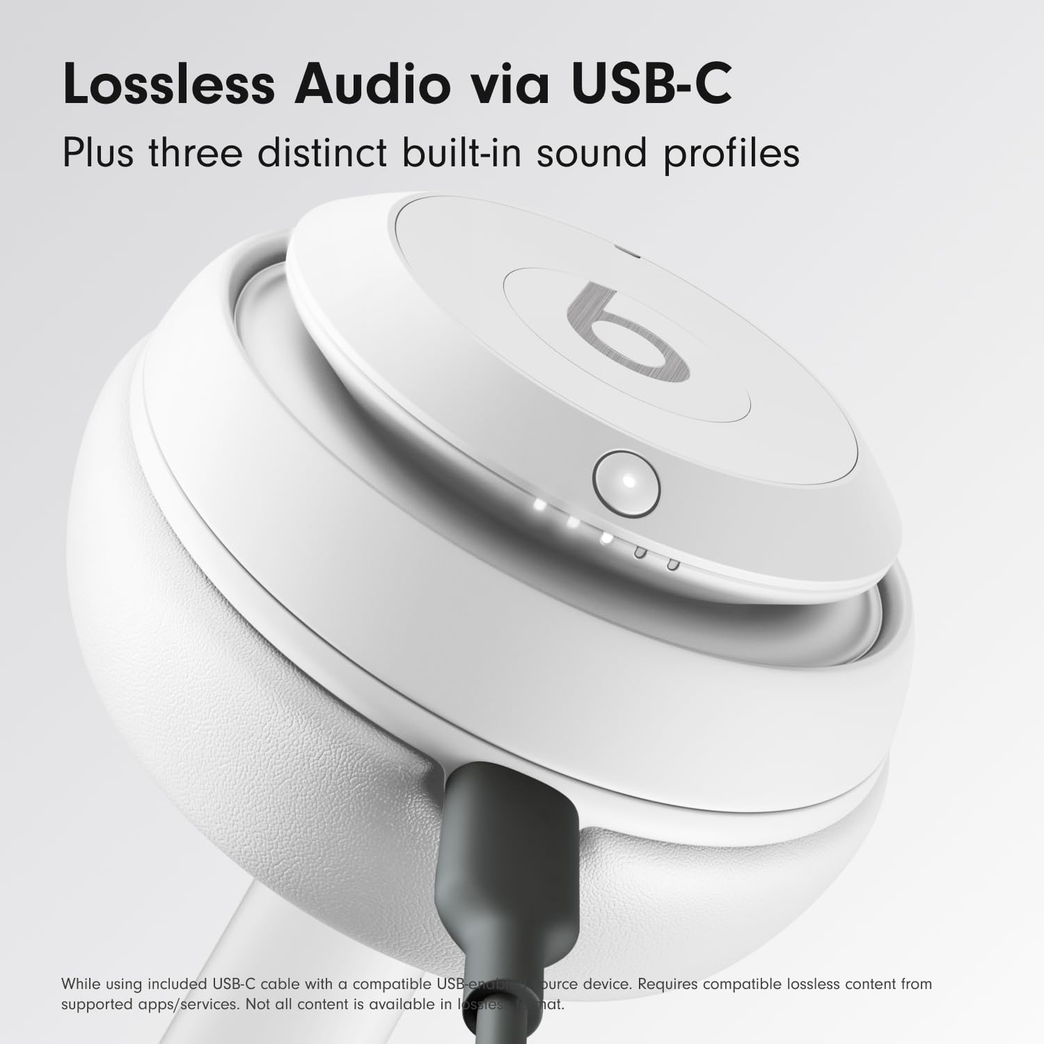 Beats Studio Pro - Wireless Bluetooth Noise Cancelling Headphones - Personalized Spatial Audio, USB-C Lossless Audio, Apple & Android Compatibility, Up to 40 Hours Battery Life - Matte White
