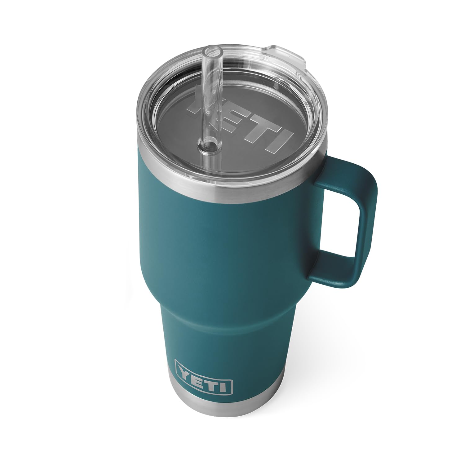 YETI Rambler Tumbler with Handle and Straw Lid, Vacuum Insulated Travel Mug, Stainless Steel