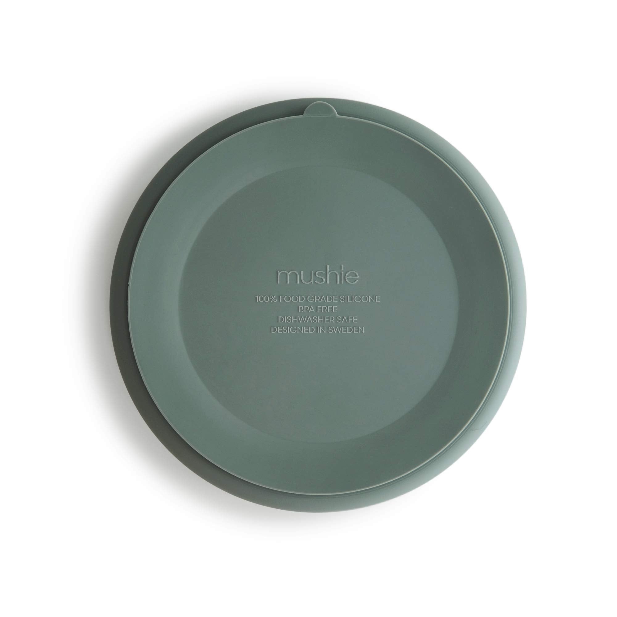 mushie Silicone Suction Plate | BPA-Free Non-Slip Design (Ivory)