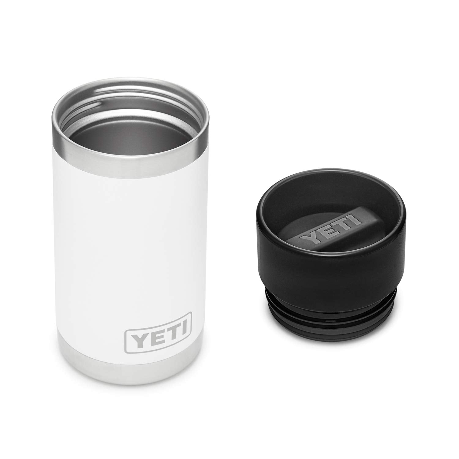 YETI Rambler 12 oz Bottle, Stainless Steel, Vacuum Insulated, with Hot Shot Cap