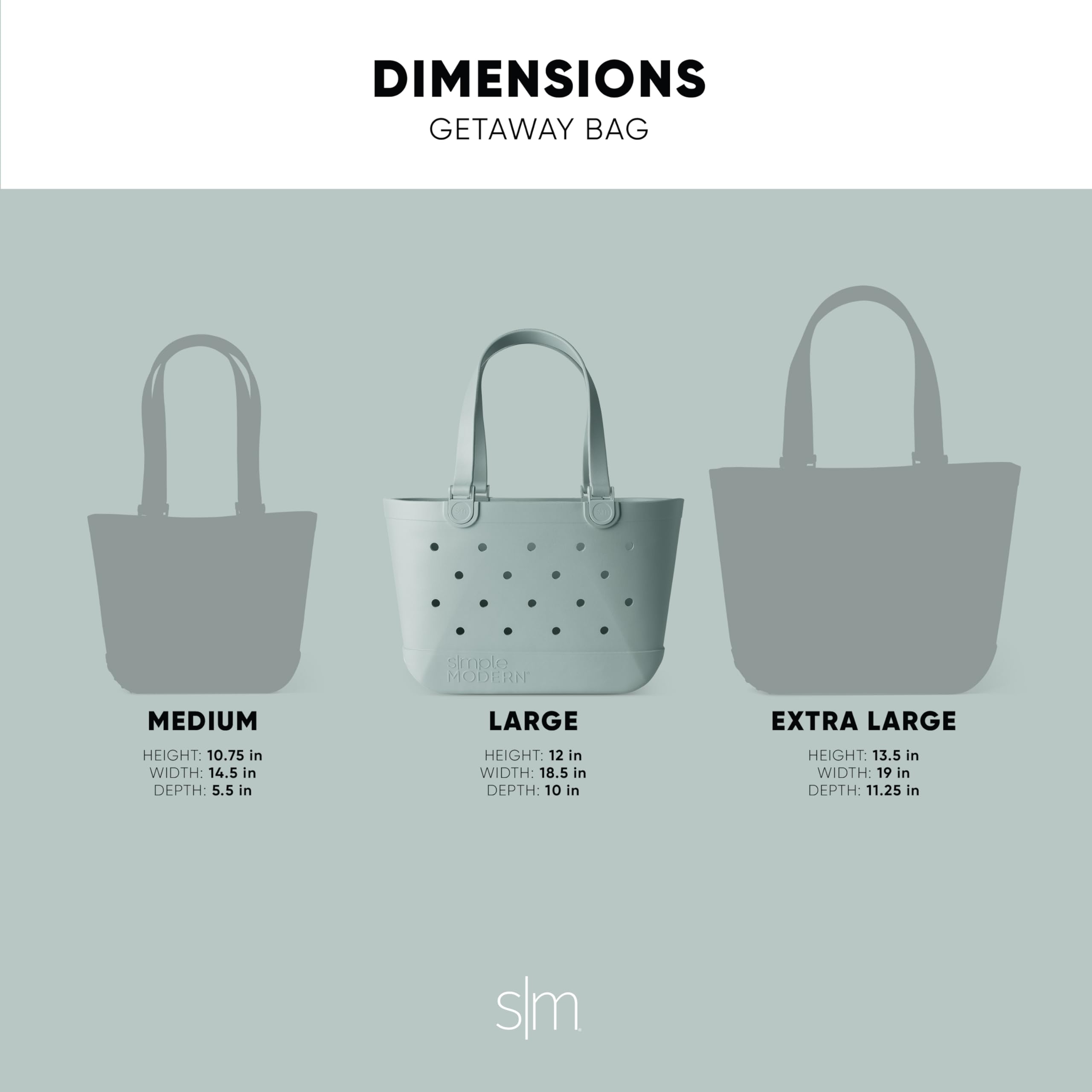 Simple Modern Beach Bag Rubber Tote | Waterproof Medium Tote Bag with Zipper Pocket for Pool, Groceries, Sports | Gifts For Women | Getaway Bag Collection | Almond Birch