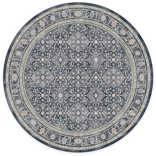 RUGGABLE – Alessia Dark Wood – Machine Washable Area Rug – Pet & Child Friendly – Stain & Water Resistant – Non-Slip – 5&