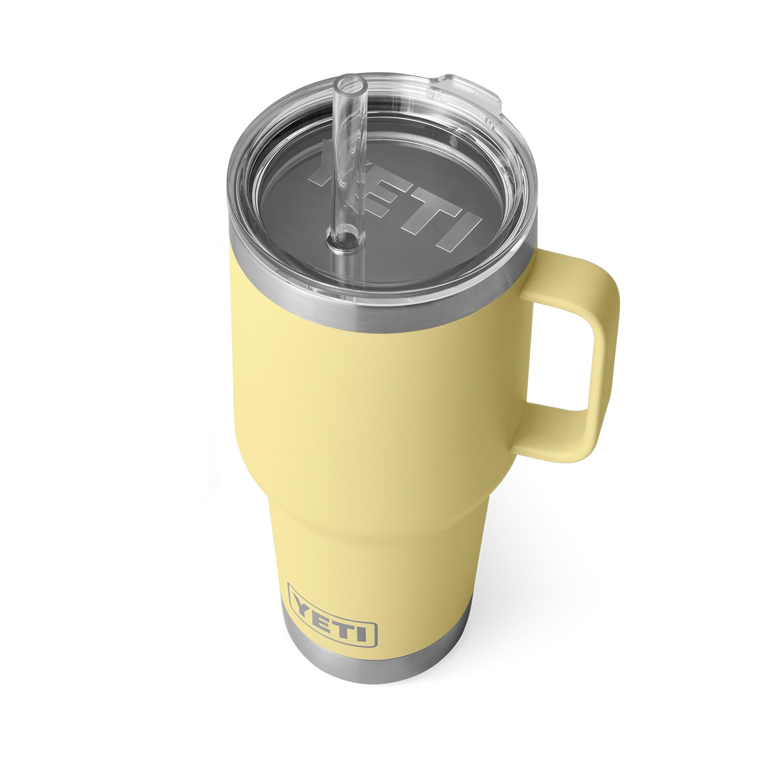 YETI Rambler Tumbler with Handle and Straw Lid, Vacuum Insulated Travel Mug, Stainless Steel