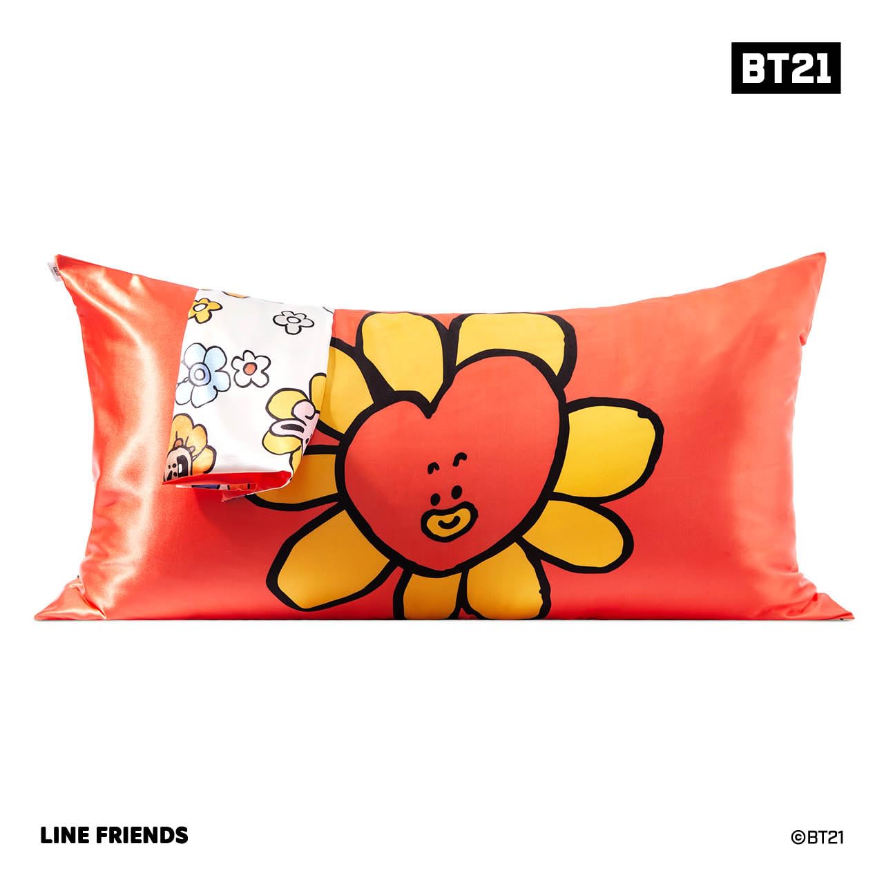 Kitsch Satin Pillowcase with Zipper for Hair & Skin, Softer Than Silk Pillow Cases Queen, Smooth Pillow Covers, Machine Washable, Wrinkle-Free, Cooling Satin Pillow Cases Standard Size 19"x26", Ivory