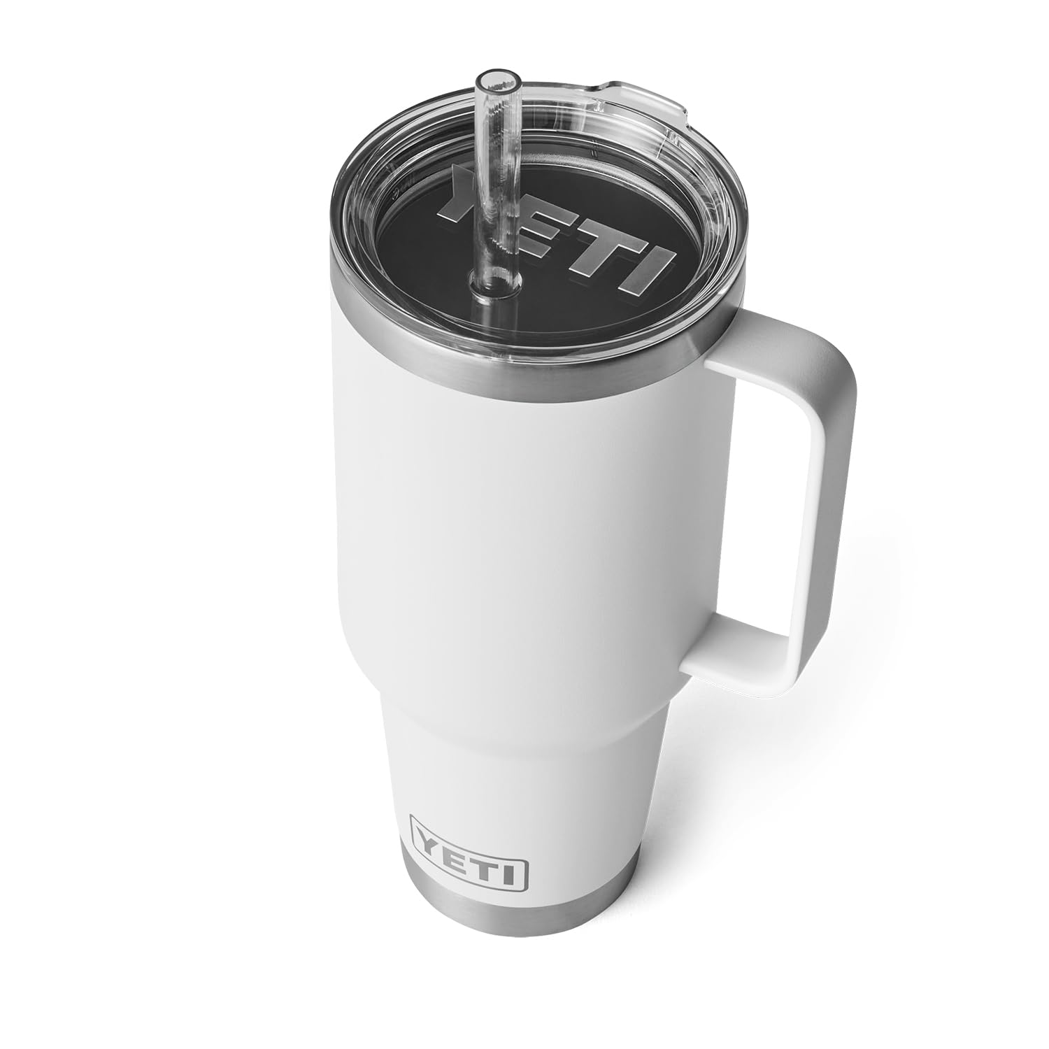 YETI Rambler Tumbler with Handle and Straw Lid, Vacuum Insulated Travel Mug, Stainless Steel
