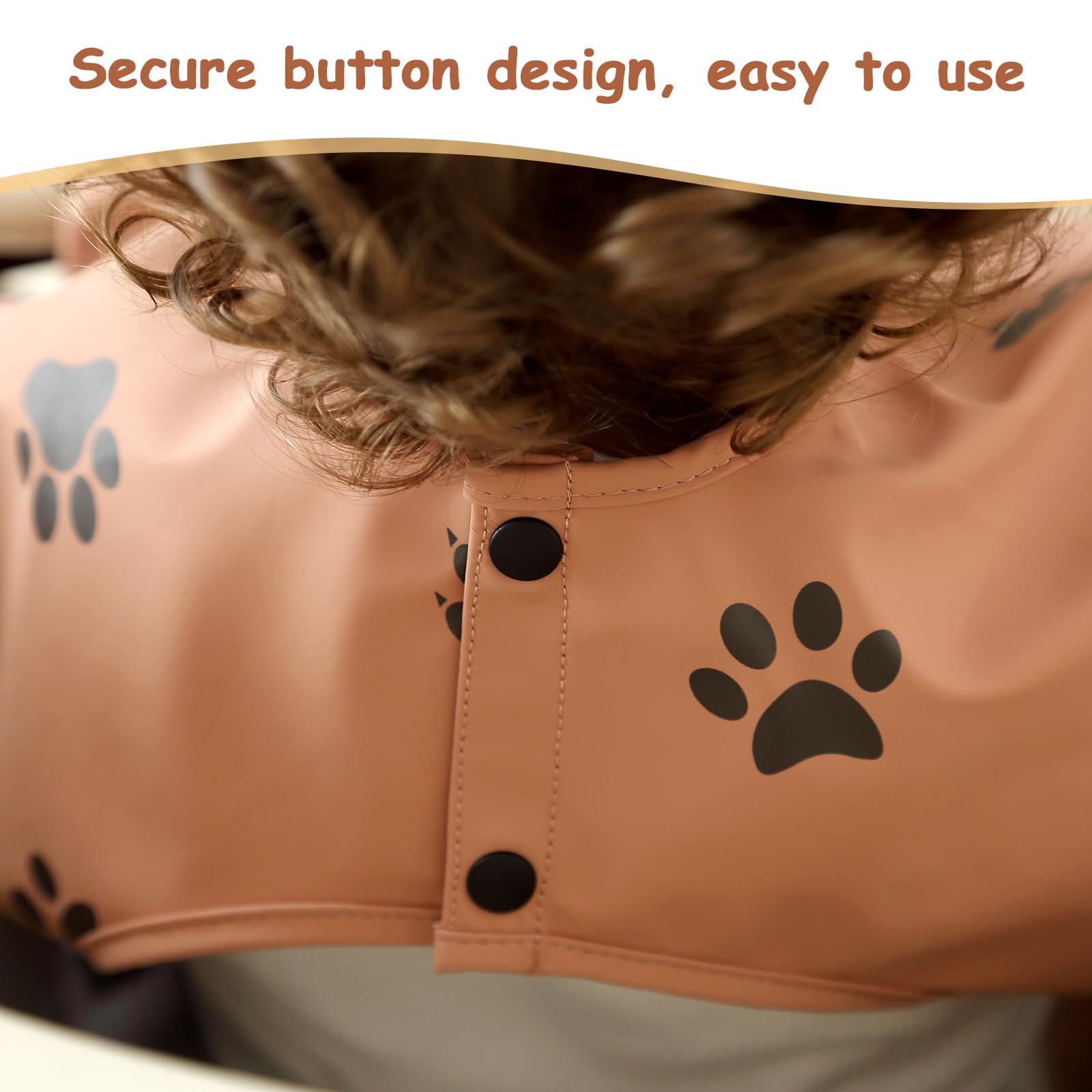 PewinGo Weaning Bib with Long Sleeves & BLW, Soft and Skin-Friendly Material, Coverall Bibs for Baby Feeding, Waterproof and Easy to Clean & Machine Washable, for Baby Infant Toddlers (Pink)