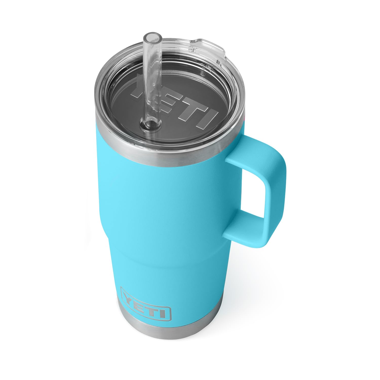 YETI Rambler Tumbler with Handle and Straw Lid, Vacuum Insulated Travel Mug, Stainless Steel