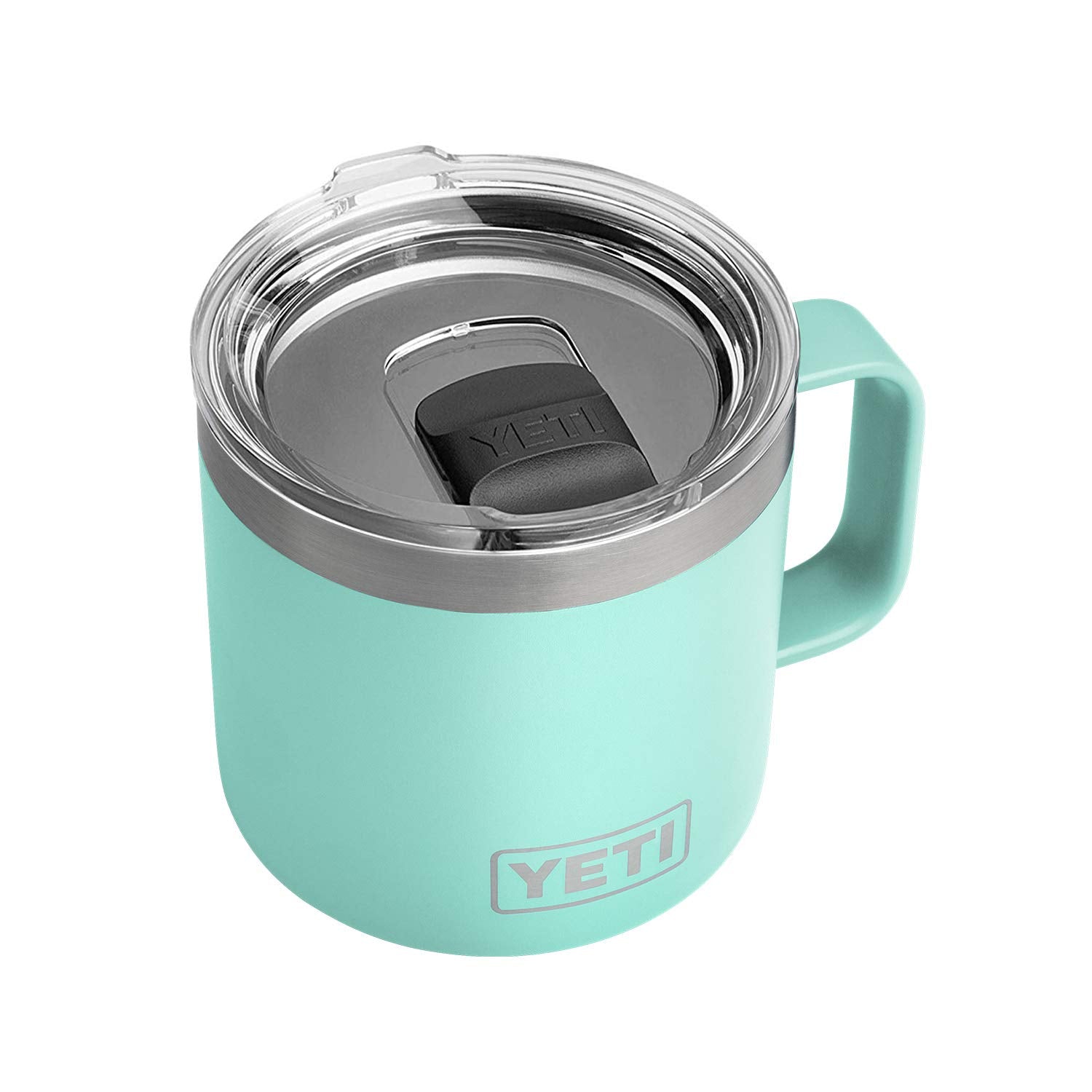 YETI Rambler 14 oz Mug, Vacuum Insulated, Stainless Steel with MagSlider Lid, Stainless