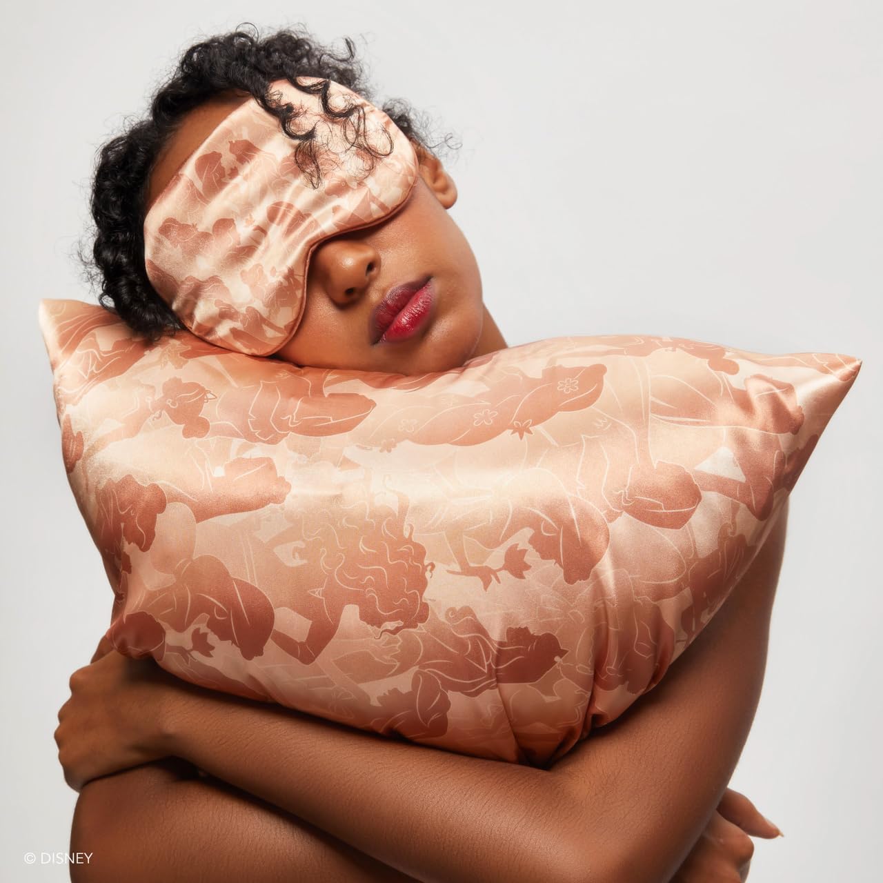 Kitsch Blackout Satin Sleep Mask, Softer Than Real Mulberry Silk Eye Cover, Soft Pressure Free Shade Blindfold for Puffy Eyes with Adjustable Straps, Weighted Eye Mask for Sleeping Women Men, Charcoal